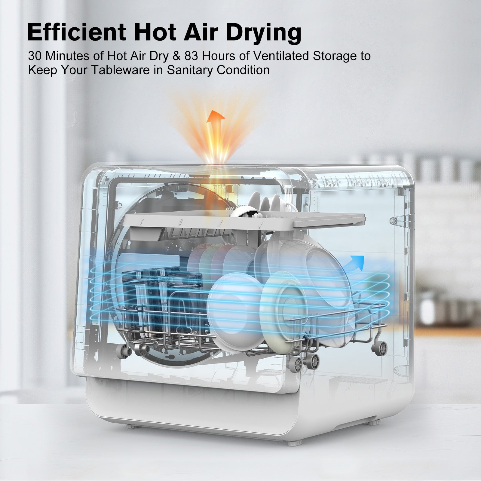 Advwin Portable Countertop Dishwasher