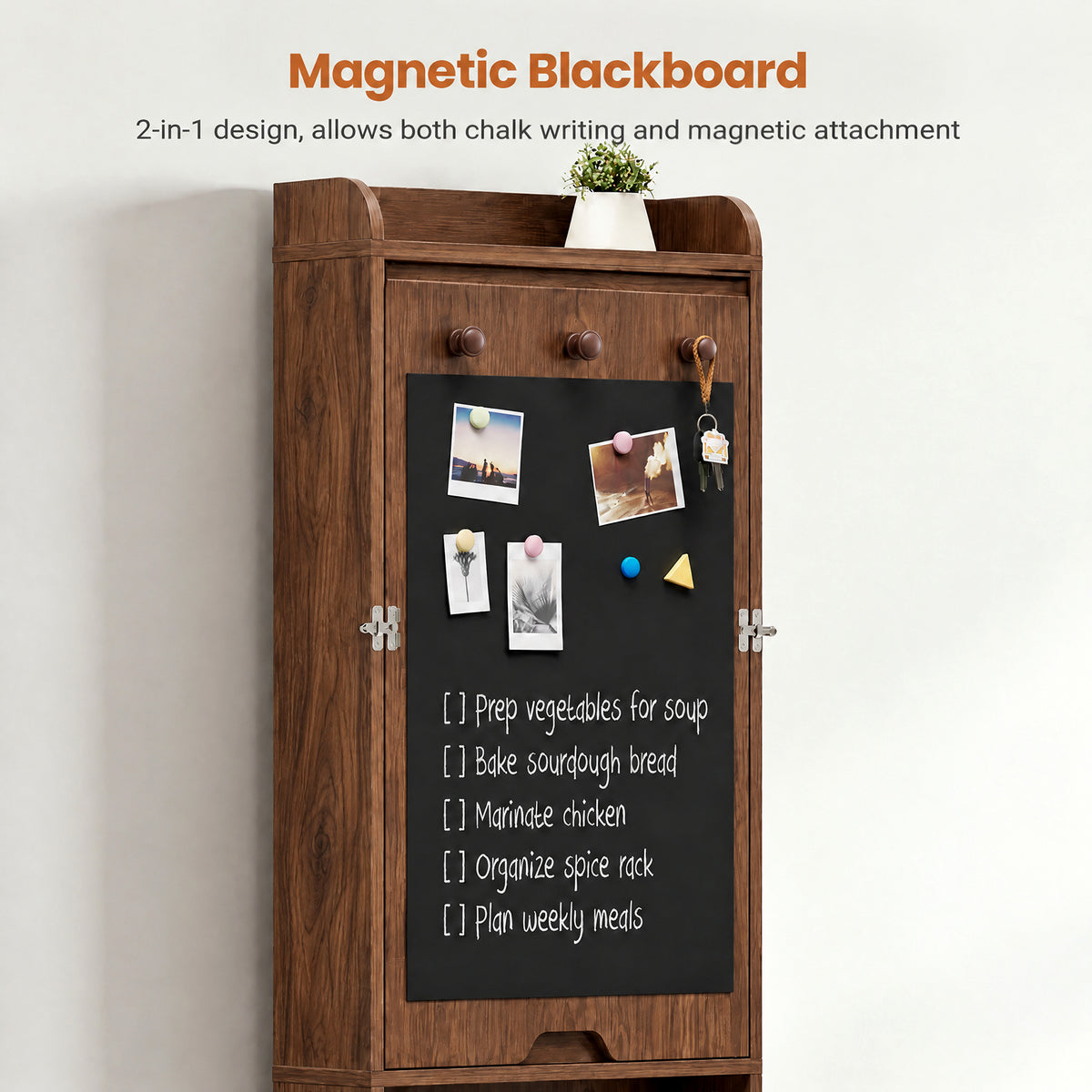 Advwin Wall Mounted Foldable Desk w/ LED & Corkboard