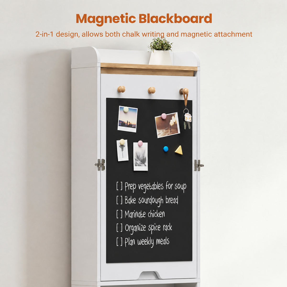 Advwin Wall Mounted Foldable Desk w/ LED & Corkboard