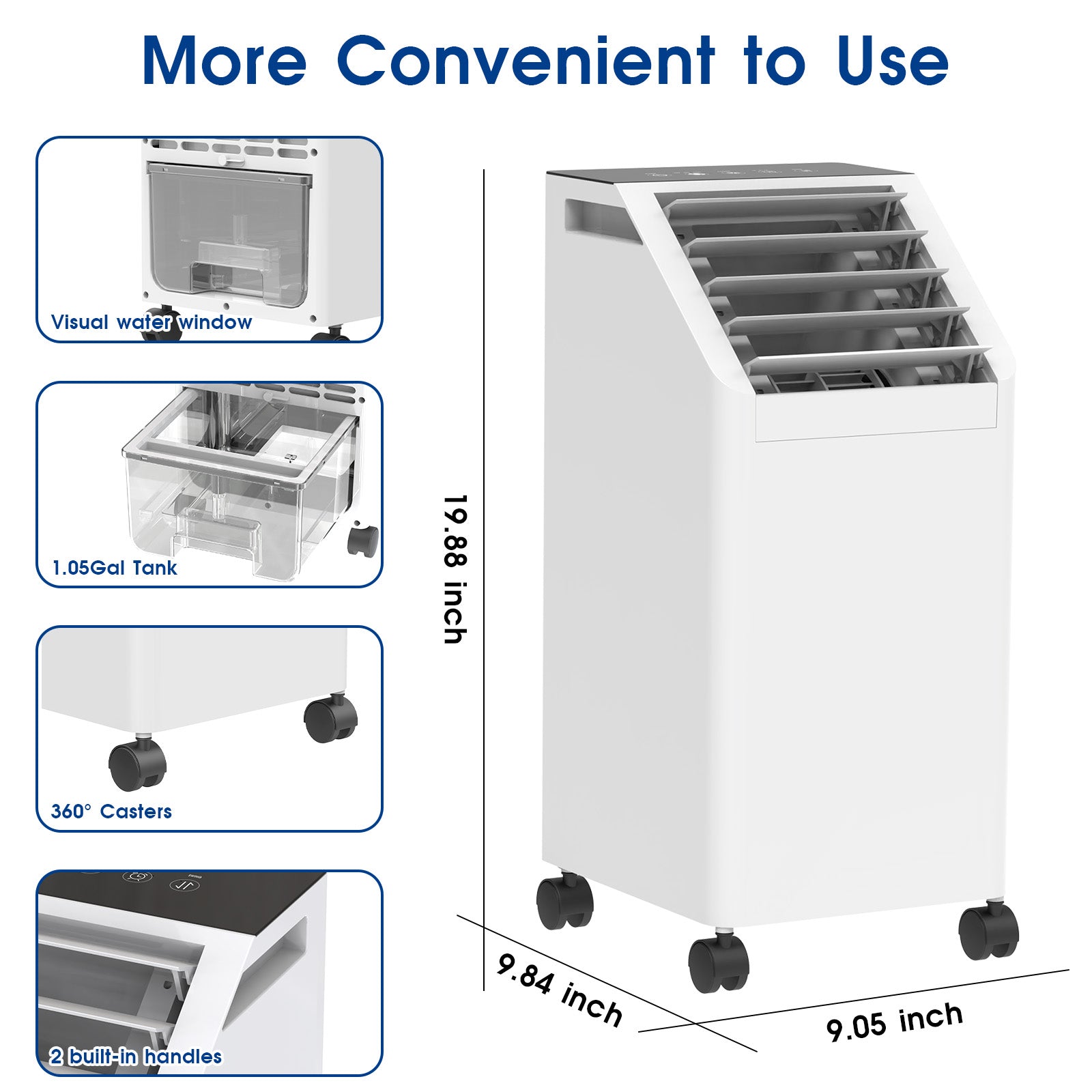 Advwin 3-IN-1 Windowless Air Conditioner Portable Cooler