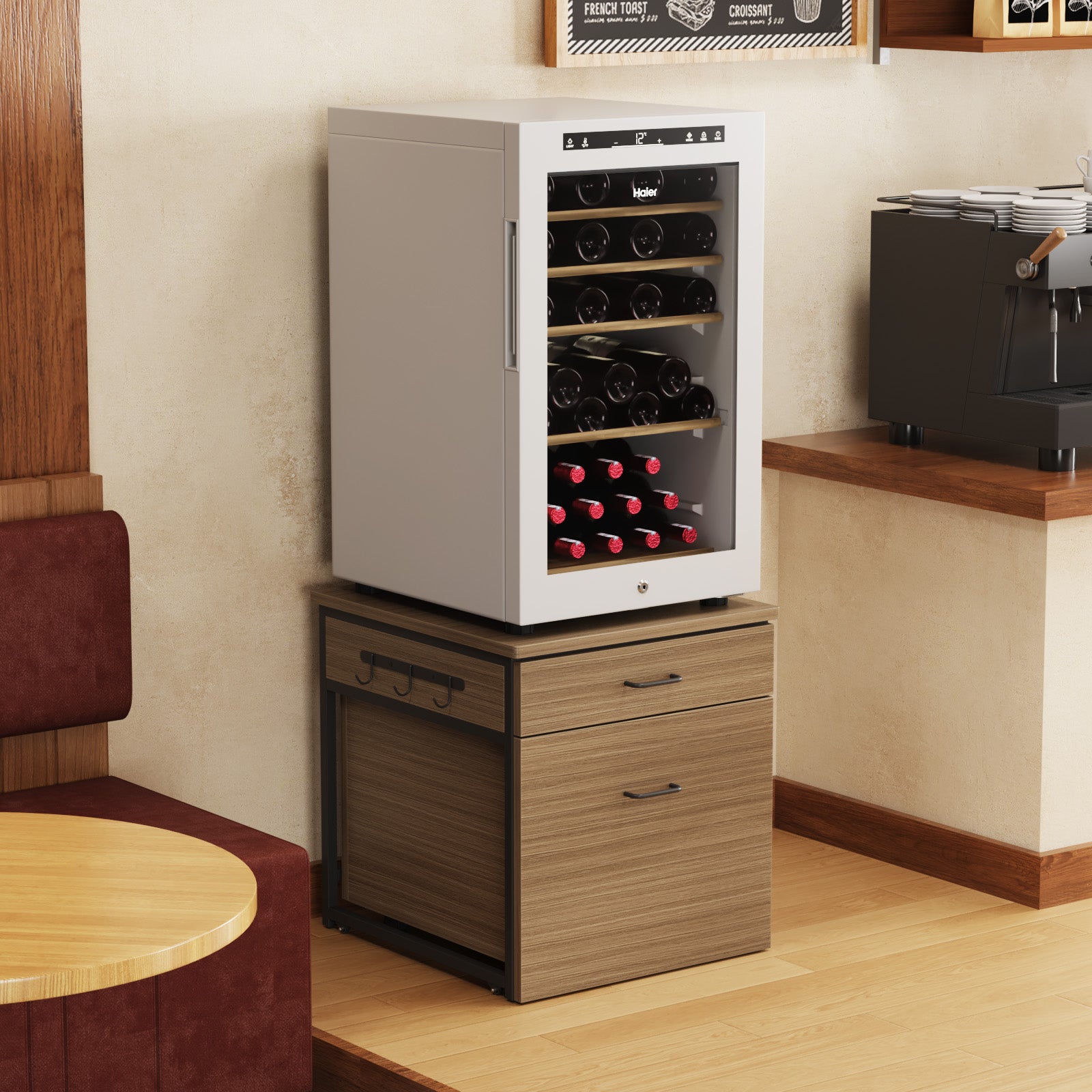 Advwin Mini Fridge Stand with Storage