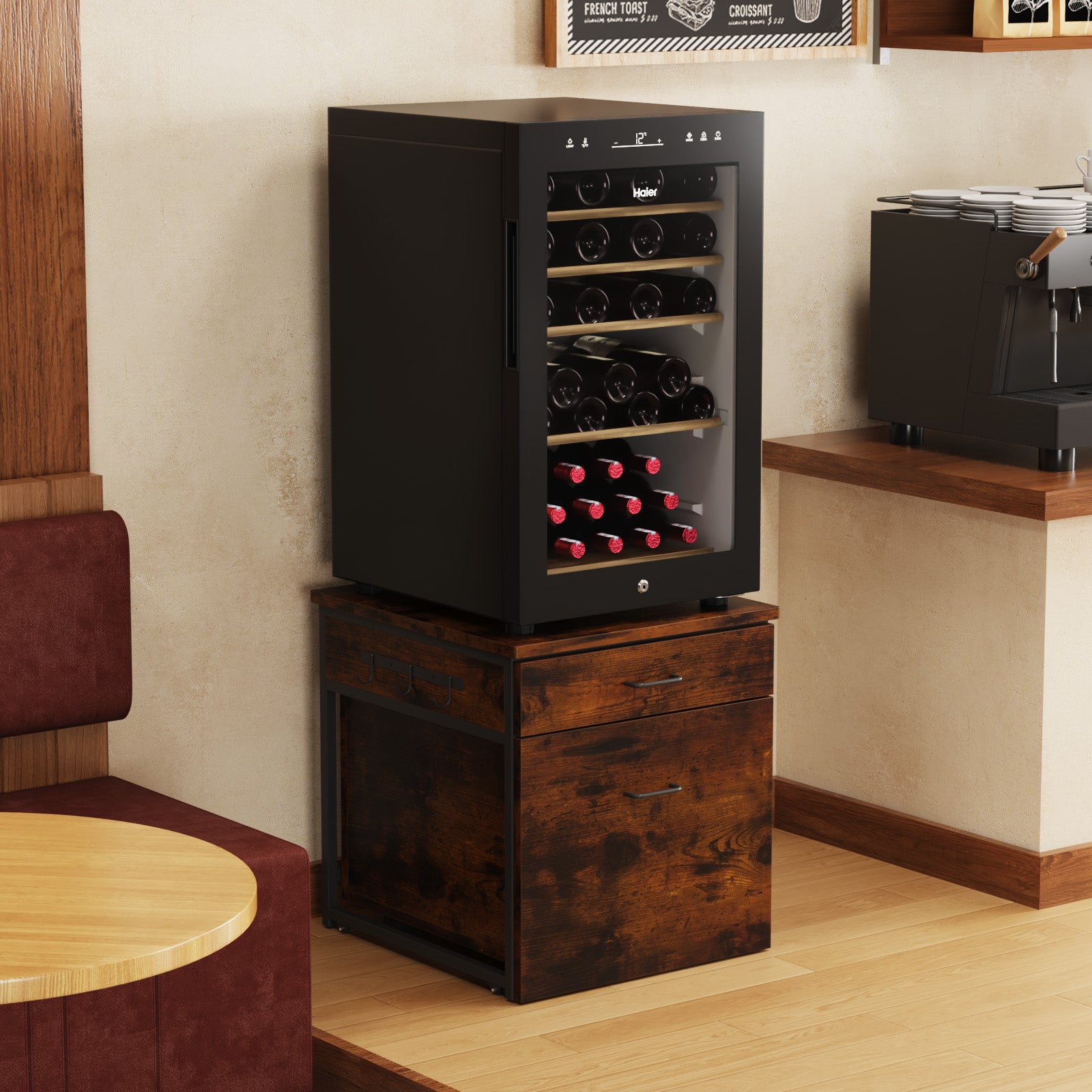 Advwin Mini Fridge Stand with Storage