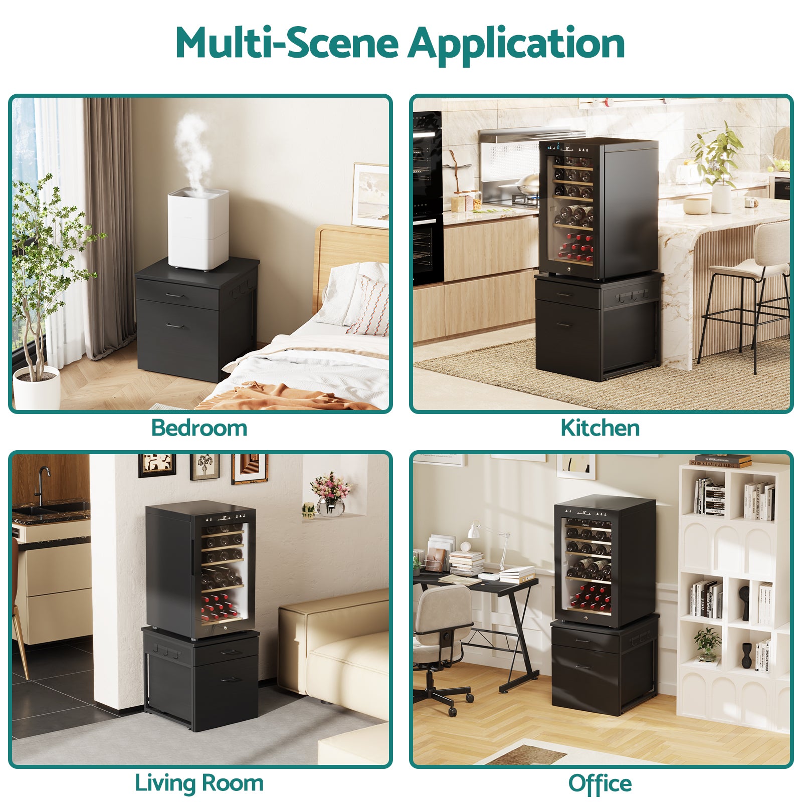 Advwin Mini Fridge Stand with Storage