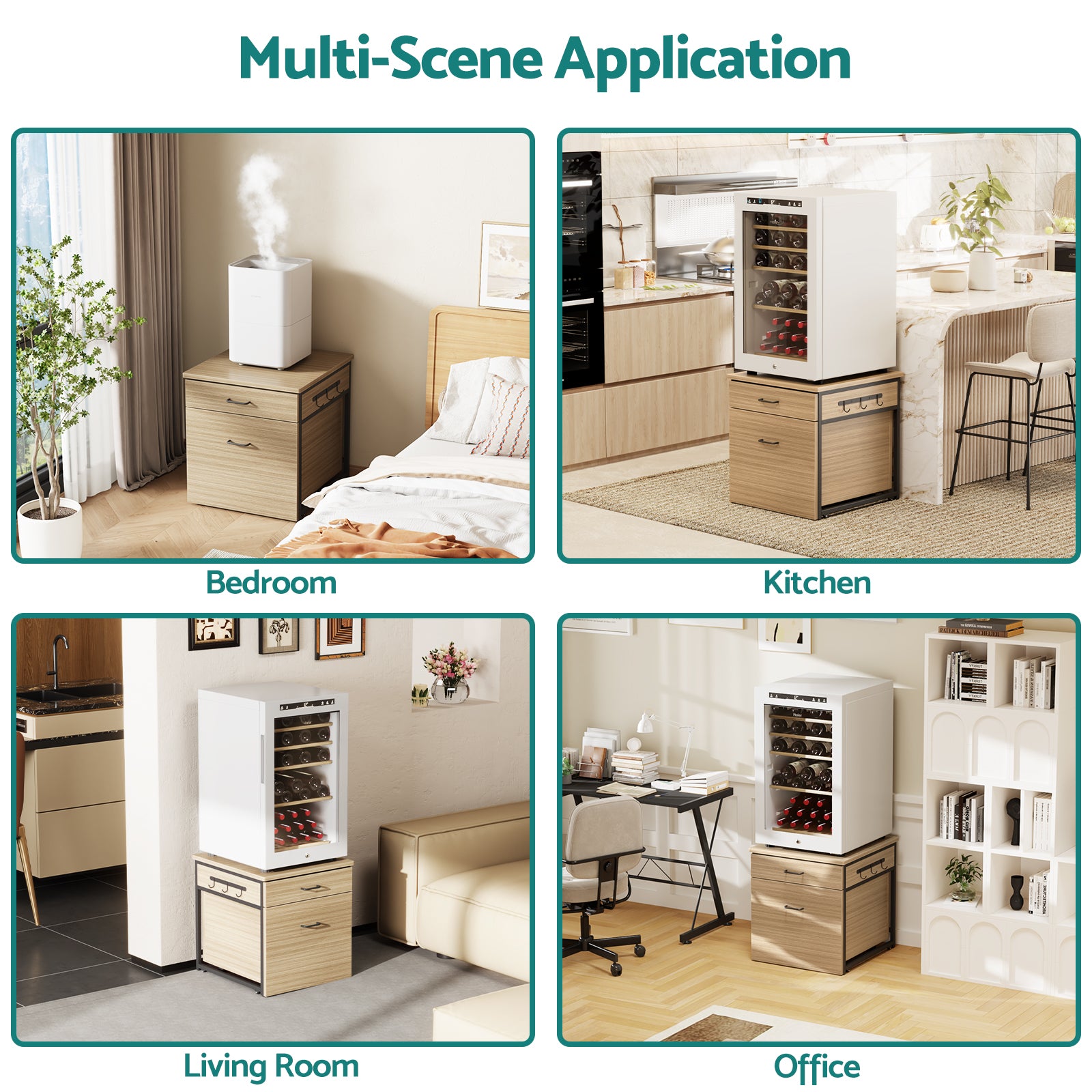 Advwin Mini Fridge Stand with Storage