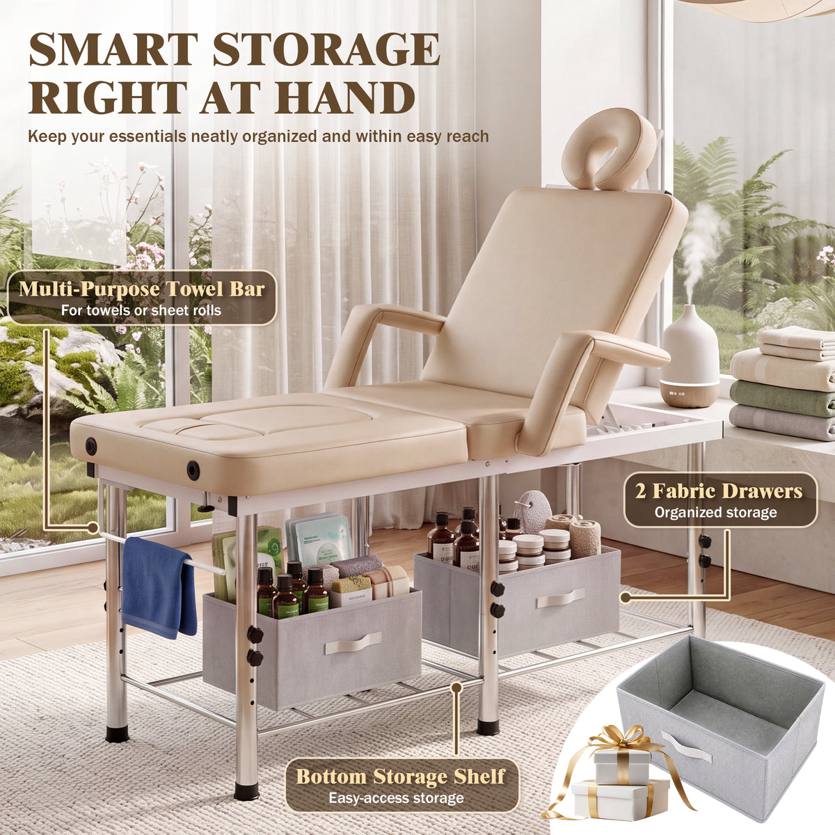 Advwin Massage Table w/ Chest & Abdominal Opening