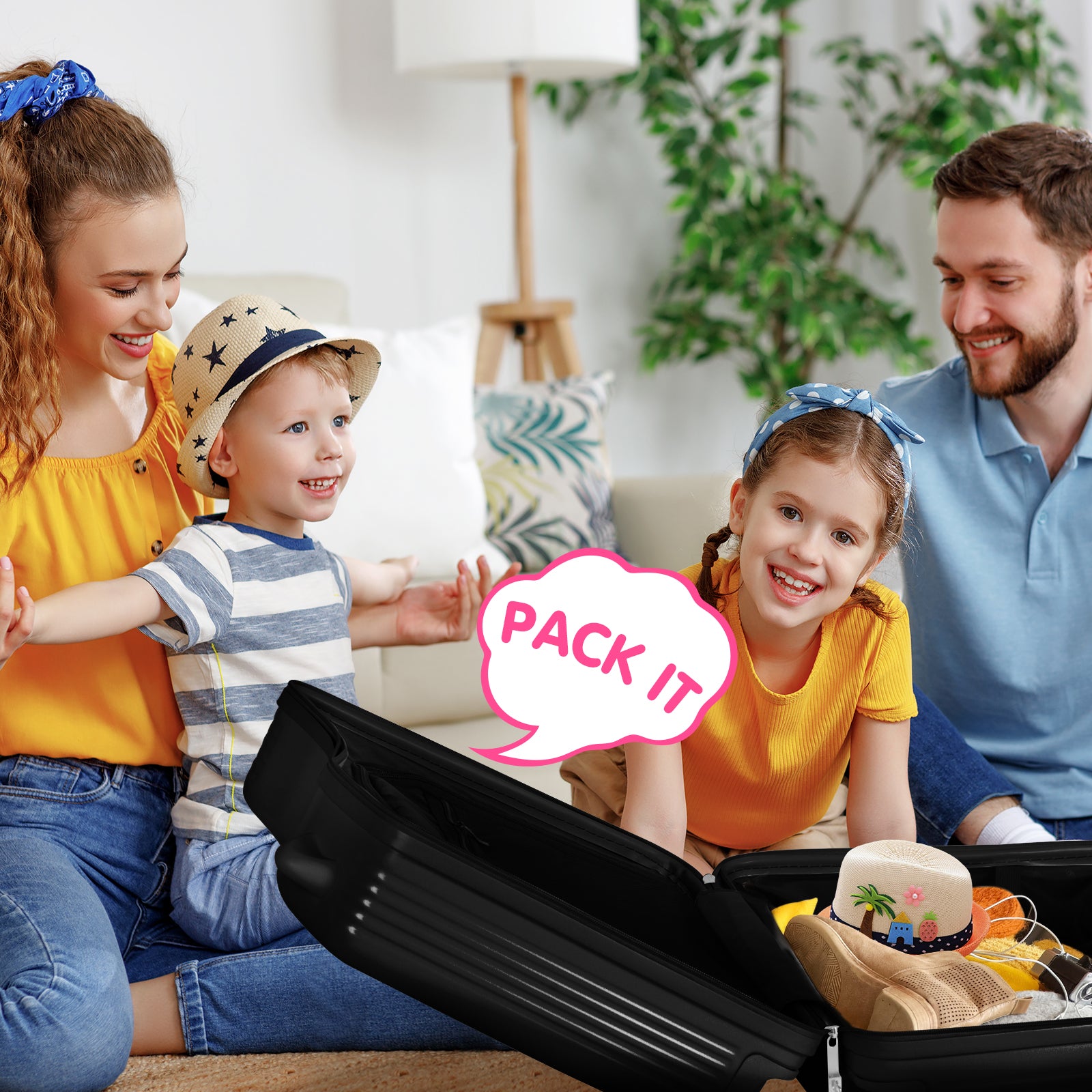 Advwin Kids’ Ride-On Suitcase with Password Lock