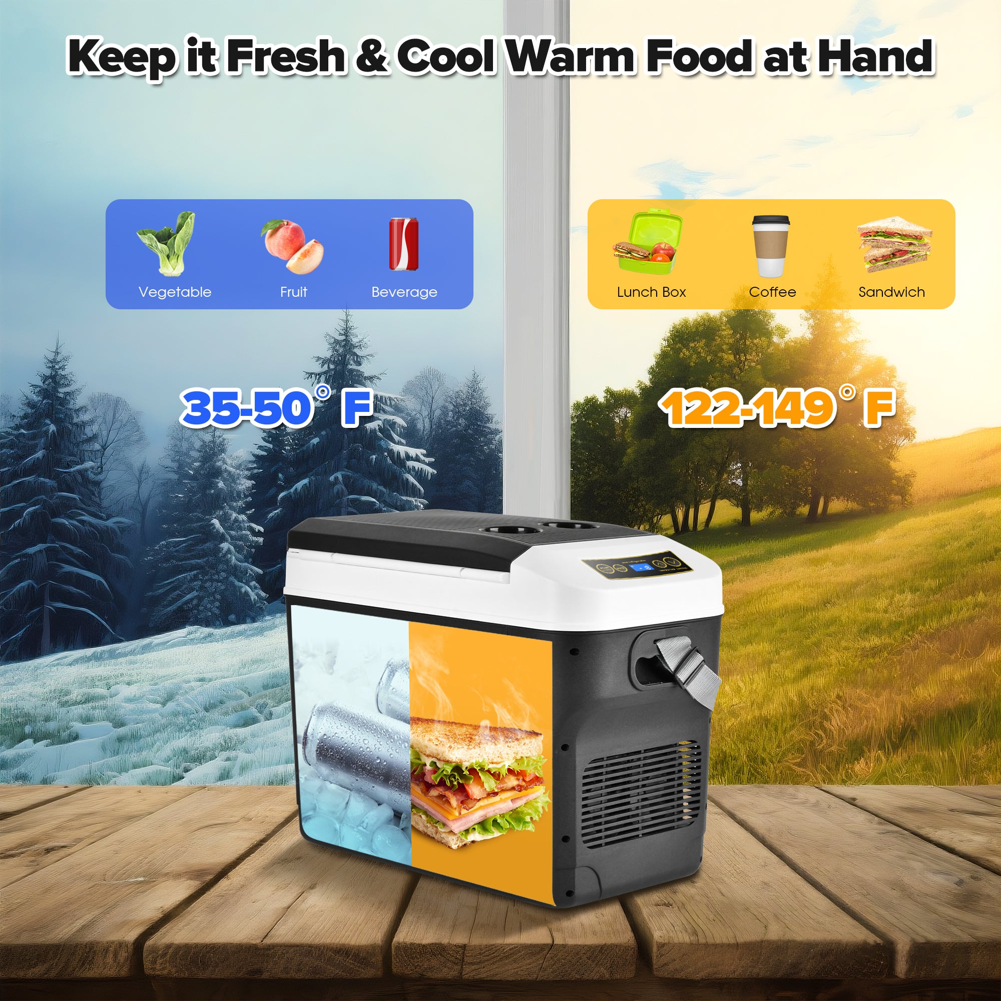 Advwin 30L Portable Car Fridge for Camping