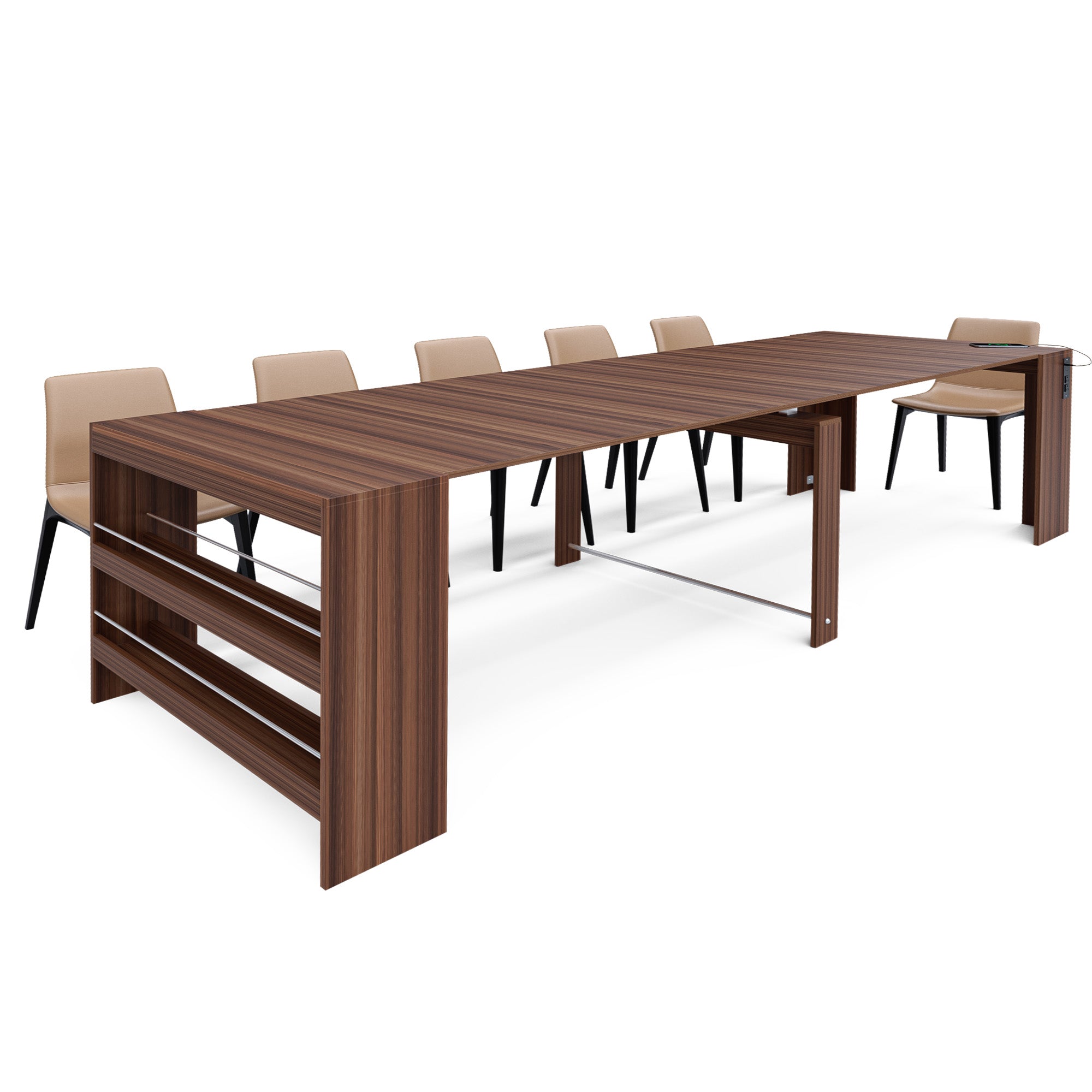 Advwin Extendable Dining Table with Outlet