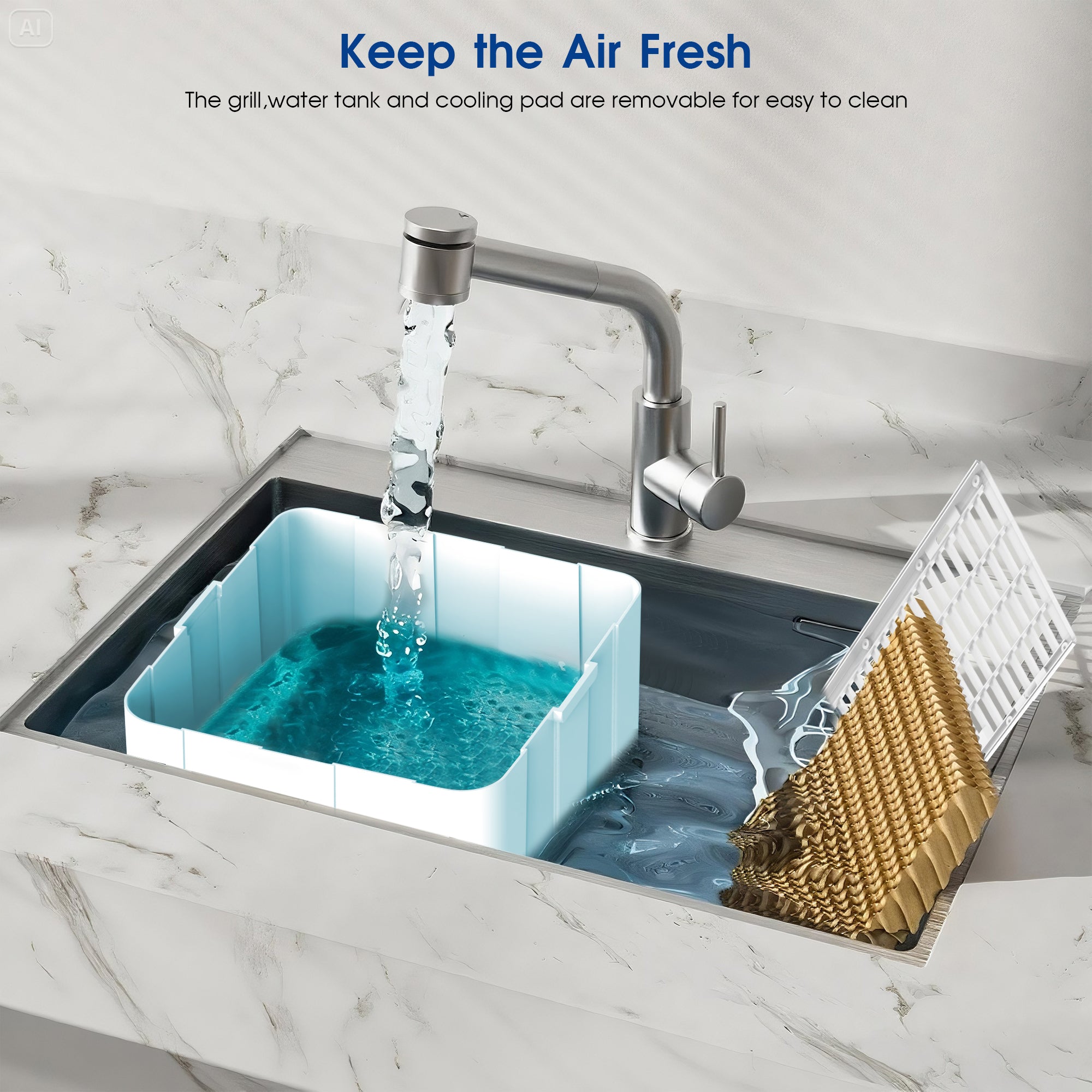 Advwin Windowless Portable Air Cooler Fan