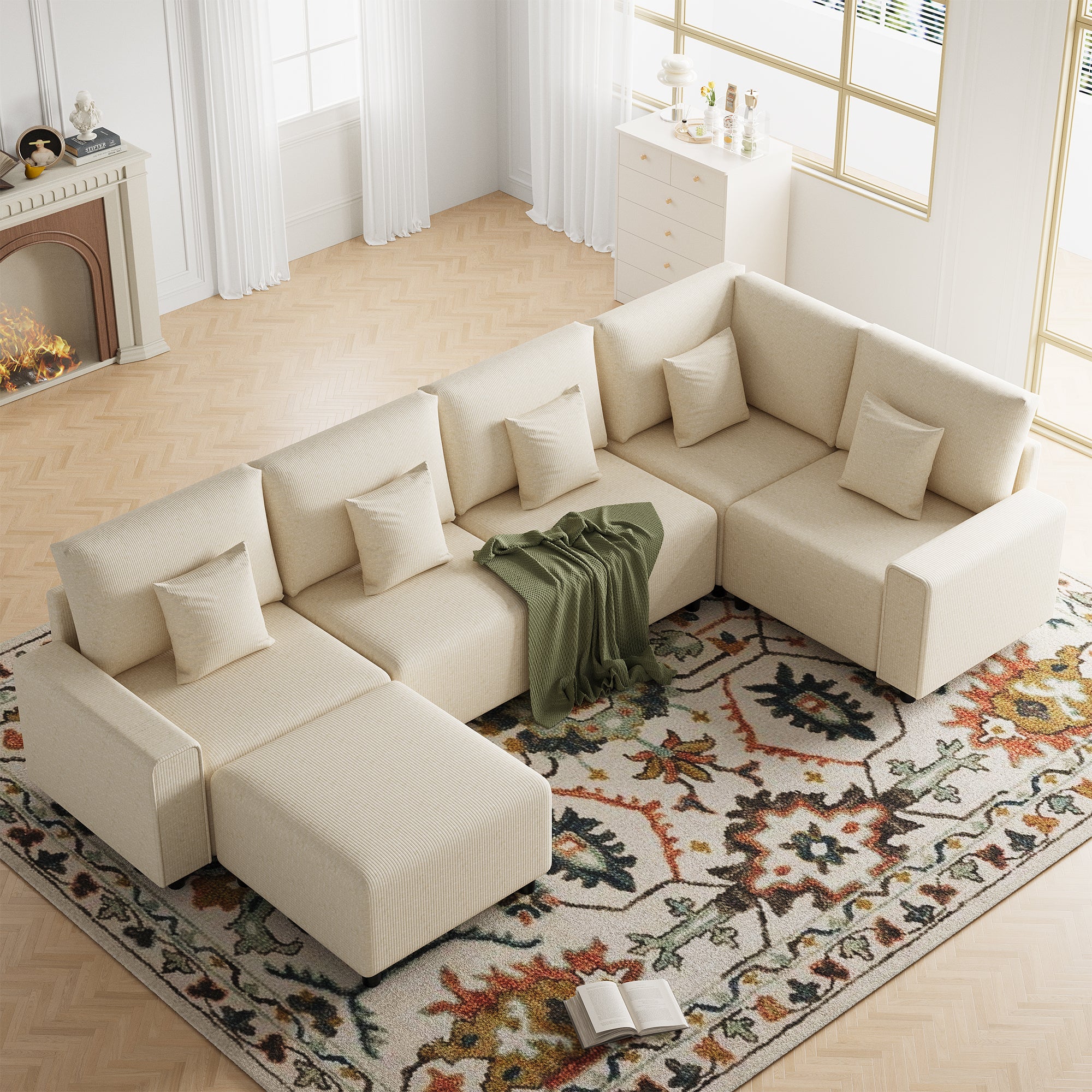 Advwin Luxury Oversized Minimalist Cloud Couch