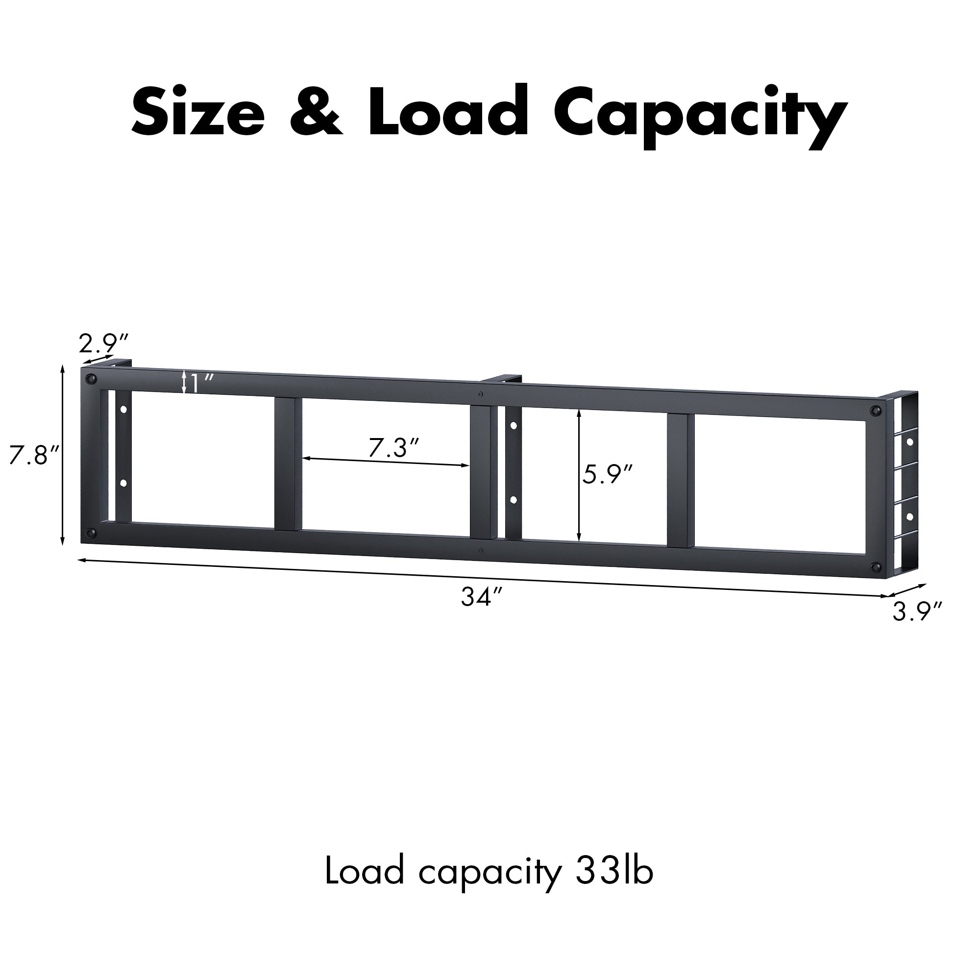 Advwin Wall-Mounted CD/DVD Shelf with LED