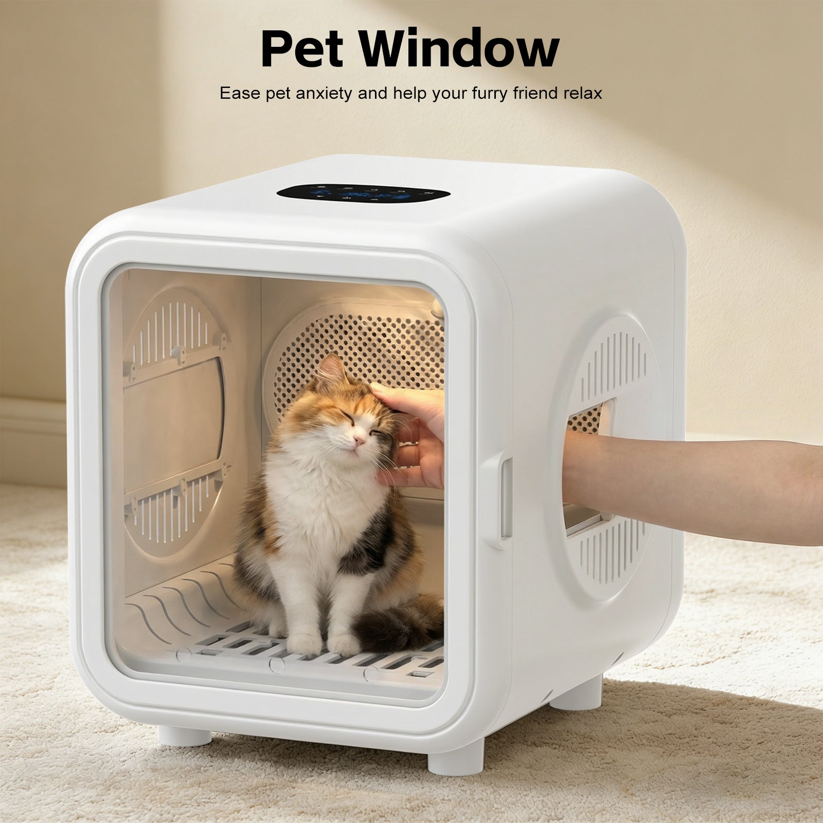 Advwin 75L Automatic Pet Dryer Box w/ Dual Motor Fan