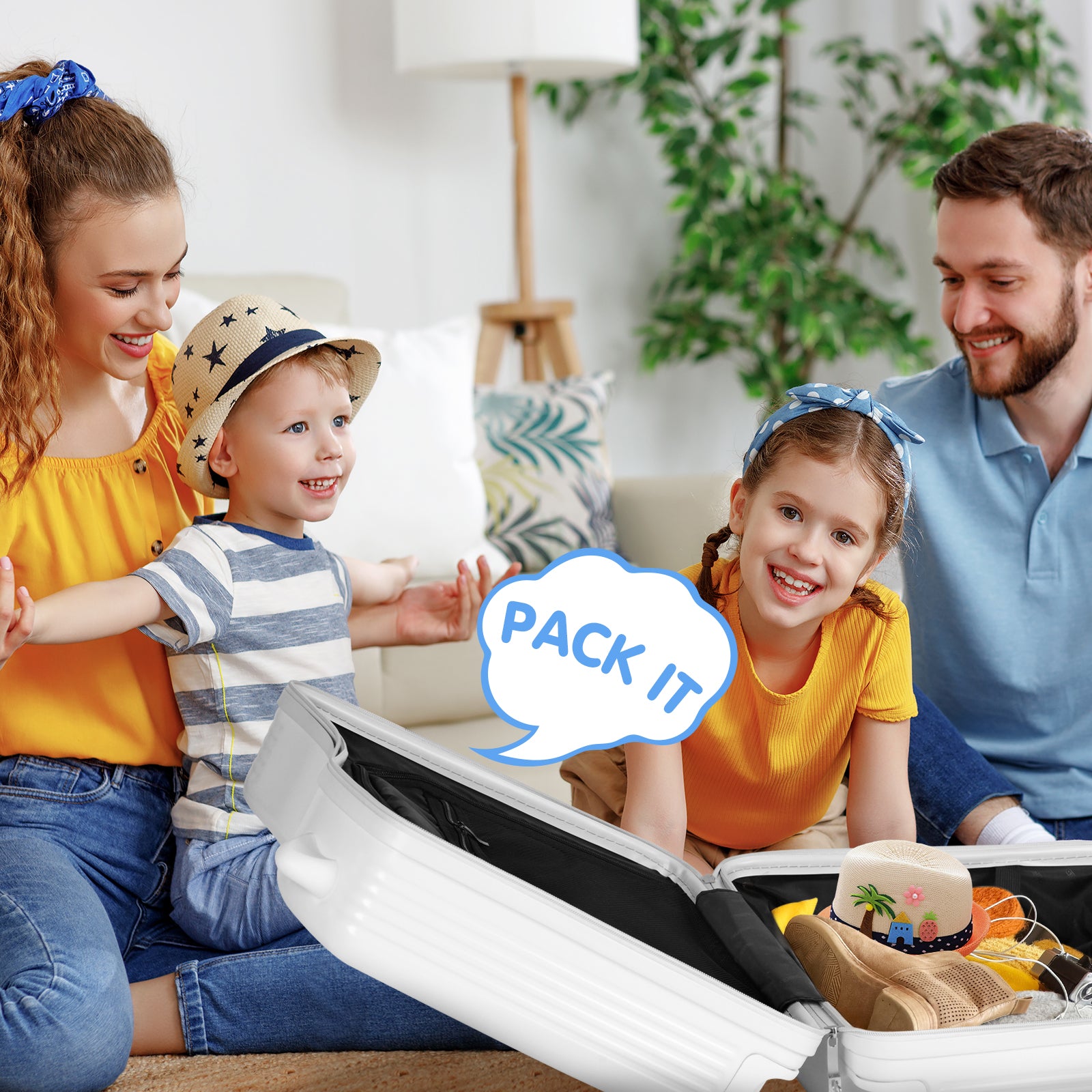 Advwin Kids’ Ride-On Suitcase with Password Lock