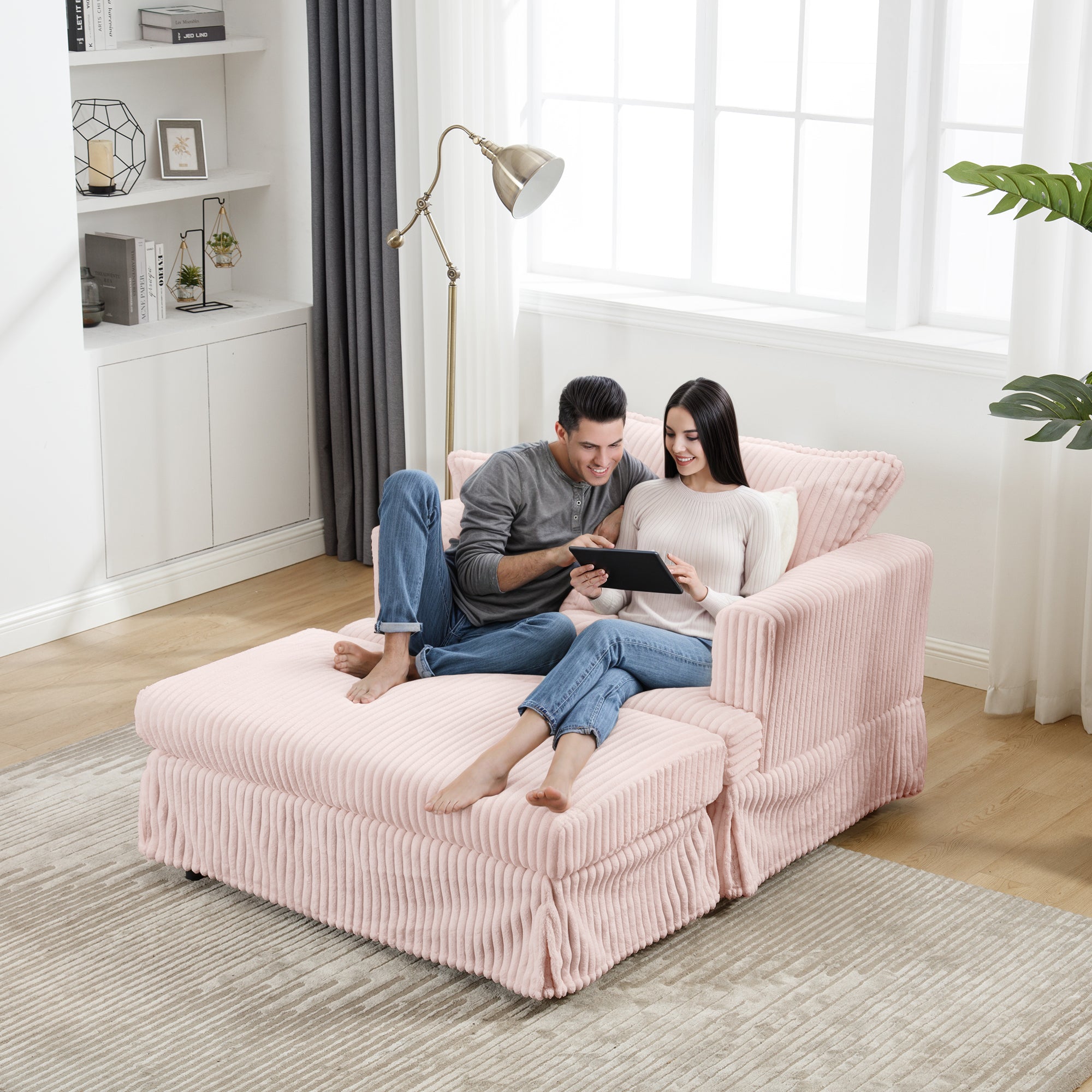 Advwin Single Sofa Oversized Chaise Lounge