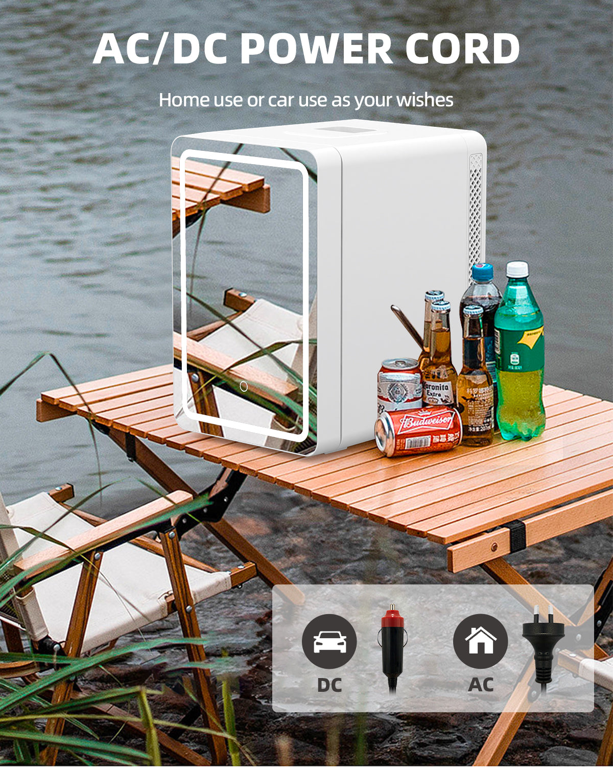 Advwin 20L Skincare Mini Fridge with Mirror