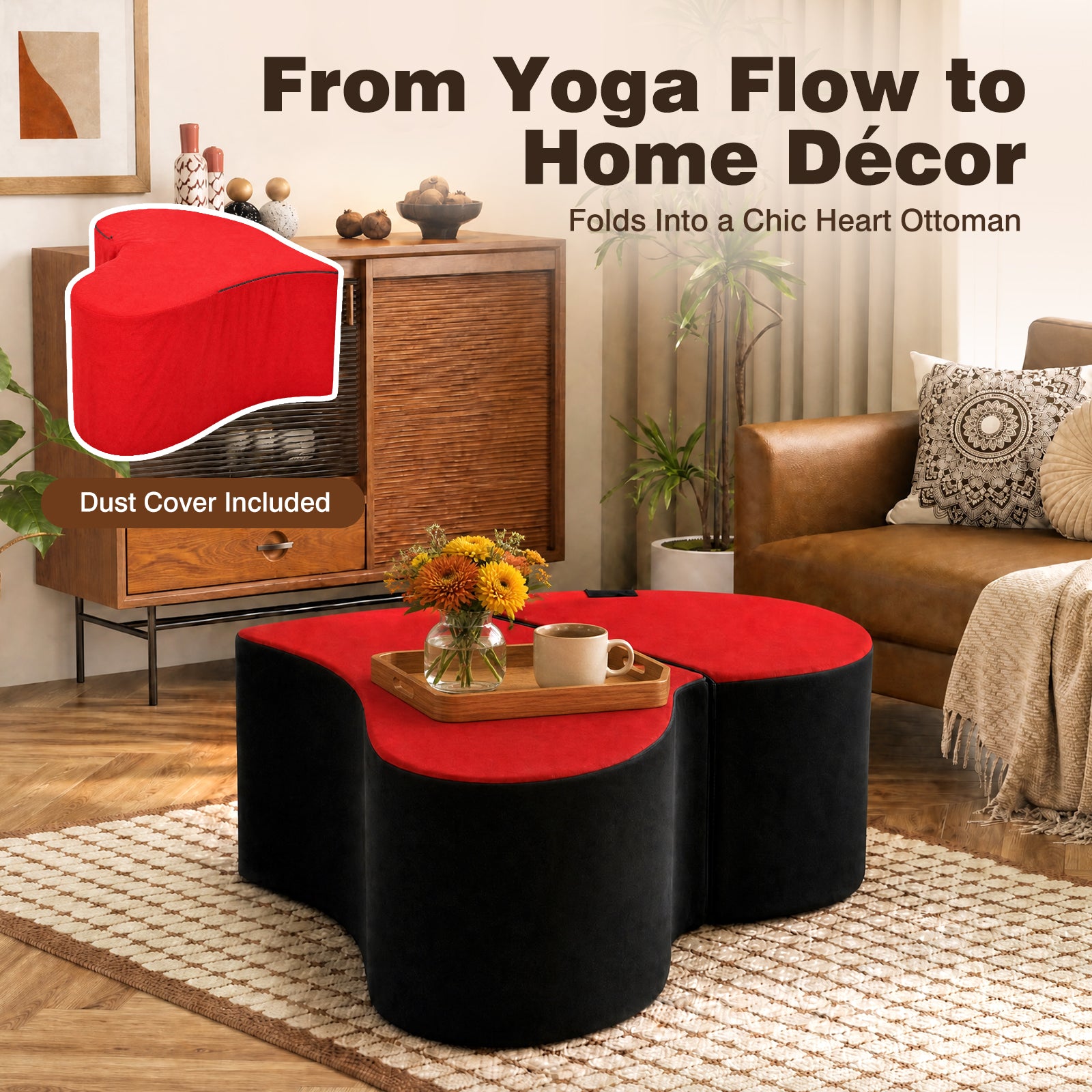 Advwin Convertible Yoga Chaise Lounge for Adults