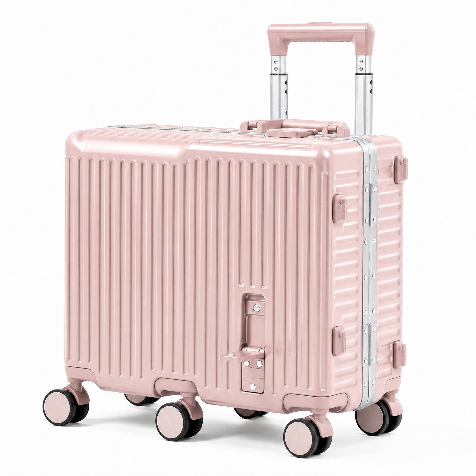 Advwin 20" Aluminum Frame Kids Ride-On Suitcase w/ 6 Wheels