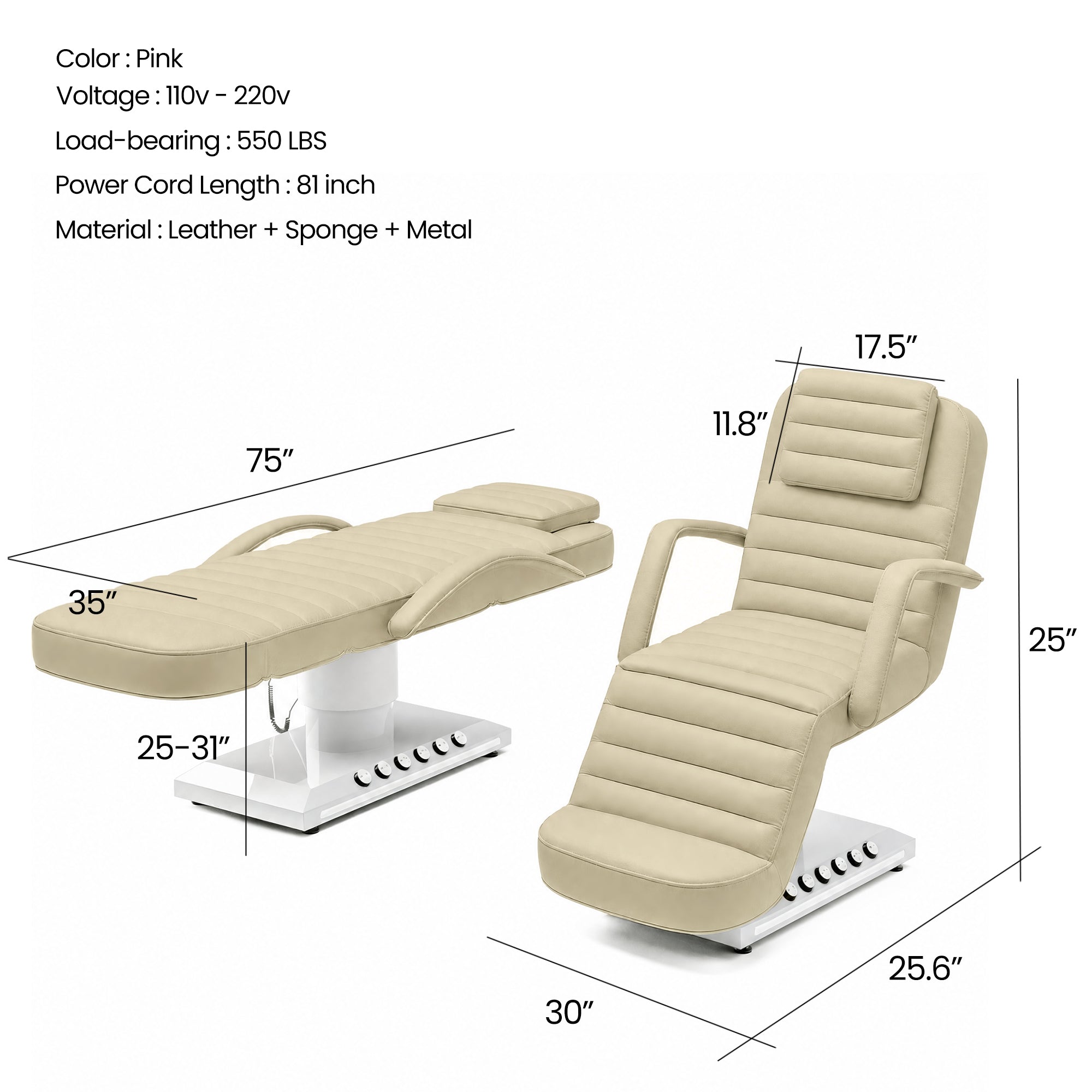 Advwin Electric Massage Chair with LED Light