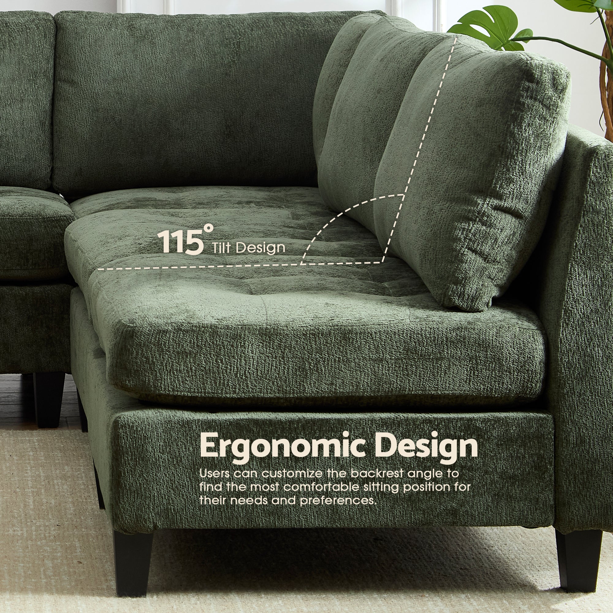 compression modular sectional sofas