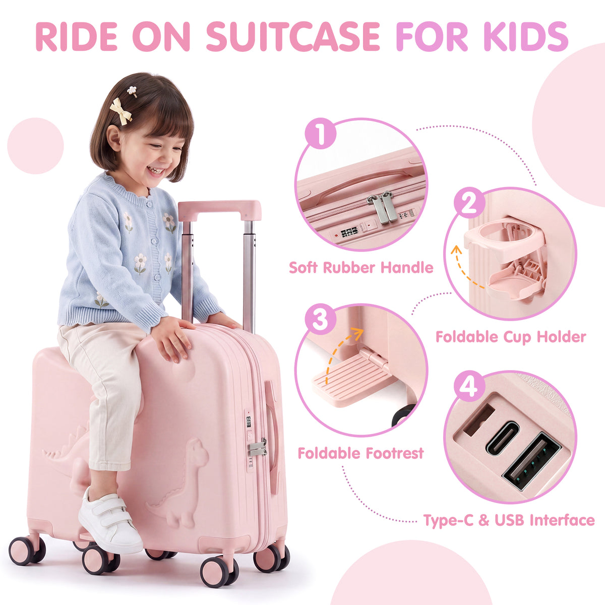 Advwin 20" Carry-On Suitcase with 12" Portable Bag (Pre-Order)