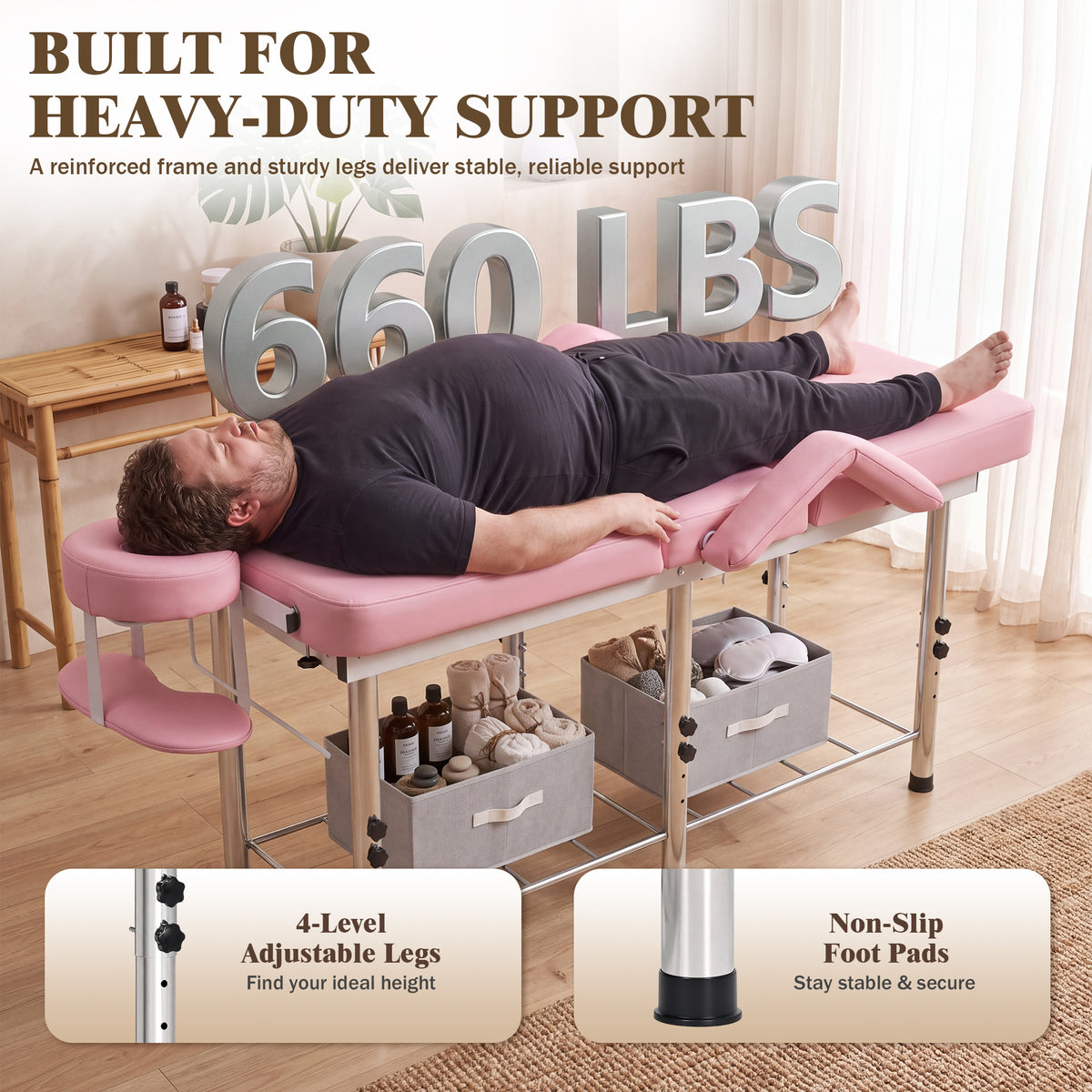 Advwin Massage Table w/ Chest & Abdominal Opening