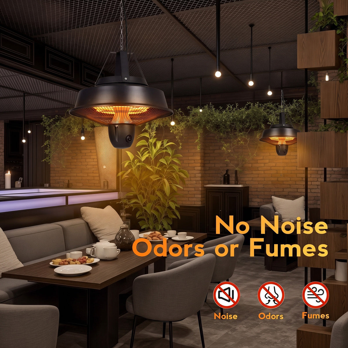 Advwin 1800W Infrared Hanging Patio Heater