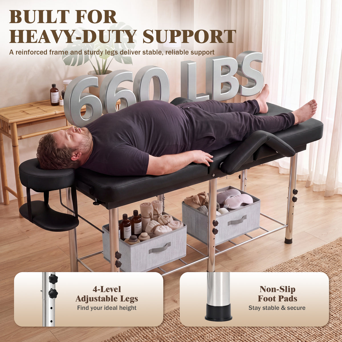 Advwin Massage Table w/ Chest & Abdominal Opening