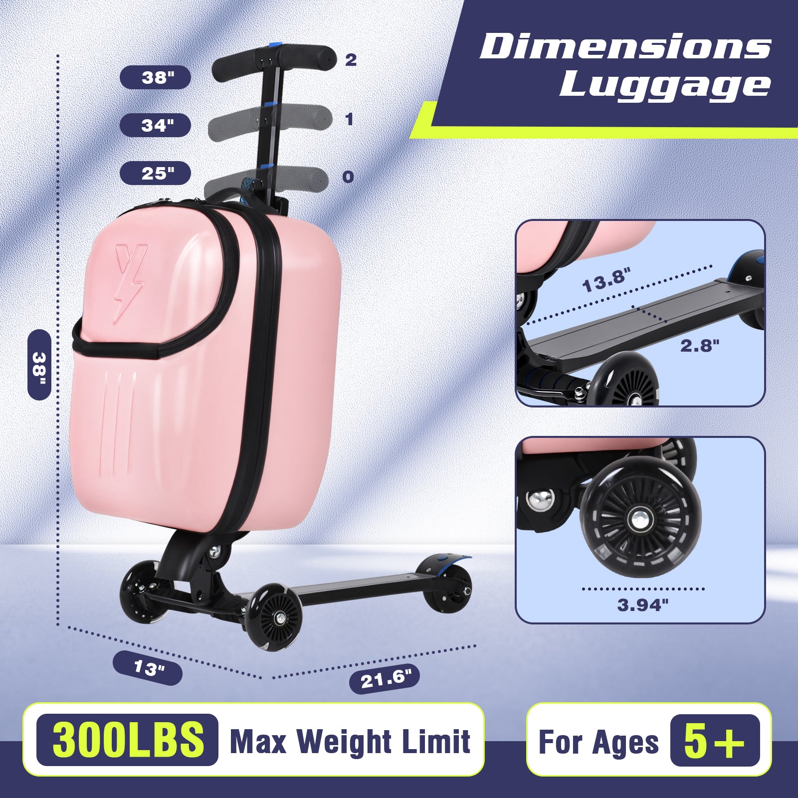 scooter suitcase kids