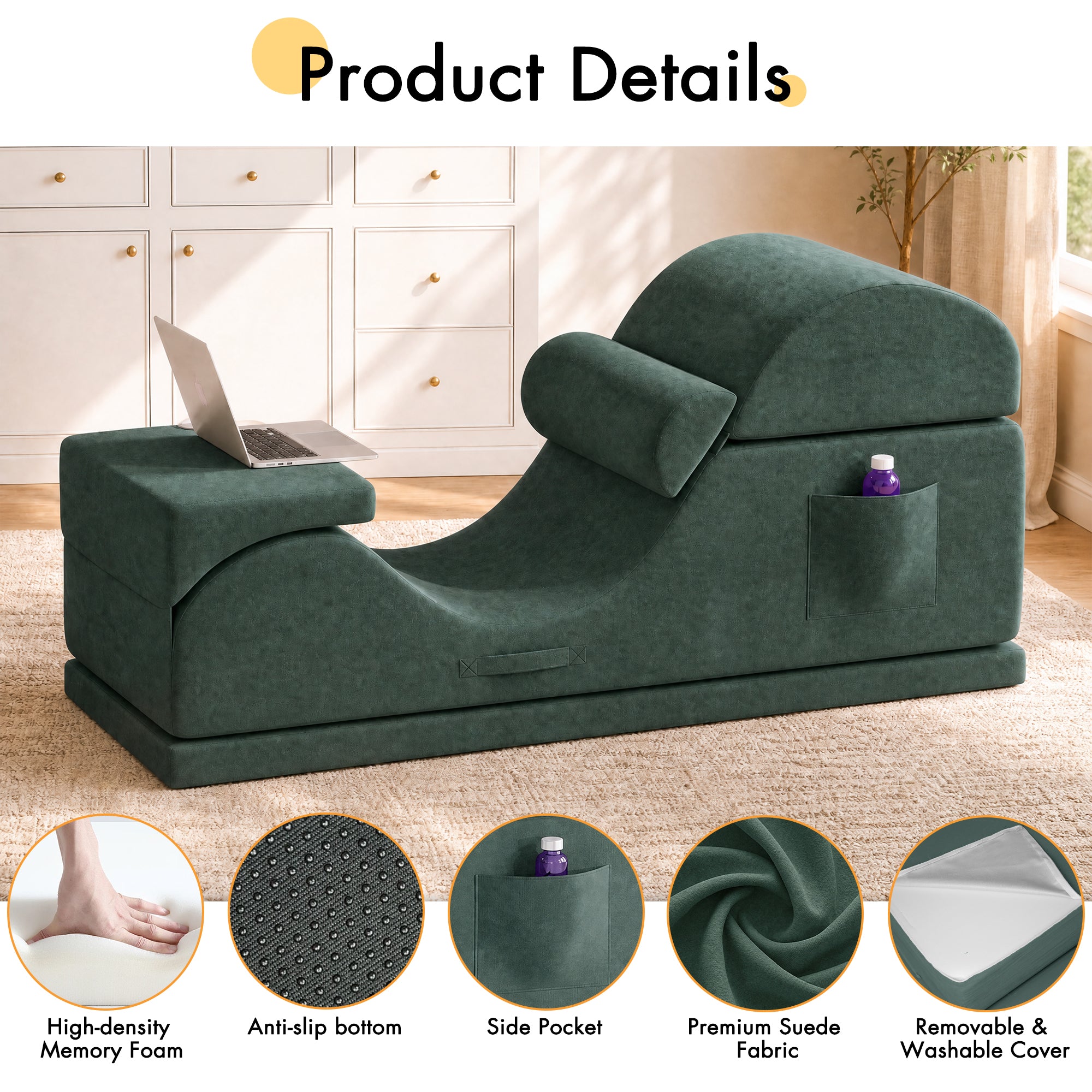 Advwin Convertible Yoga Chair for Adults