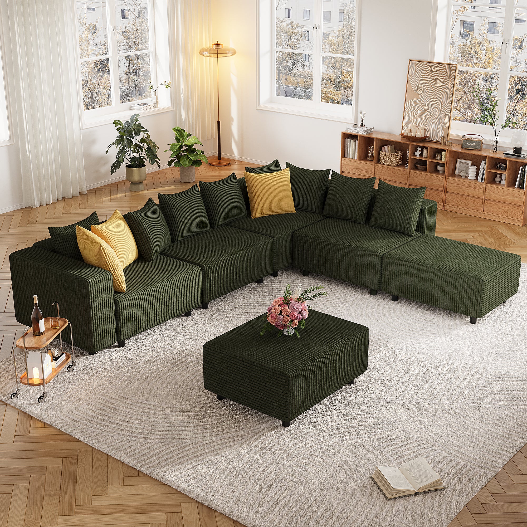 Advwin Boneless Cloud Modern Oversized Modular Sectional Sofa