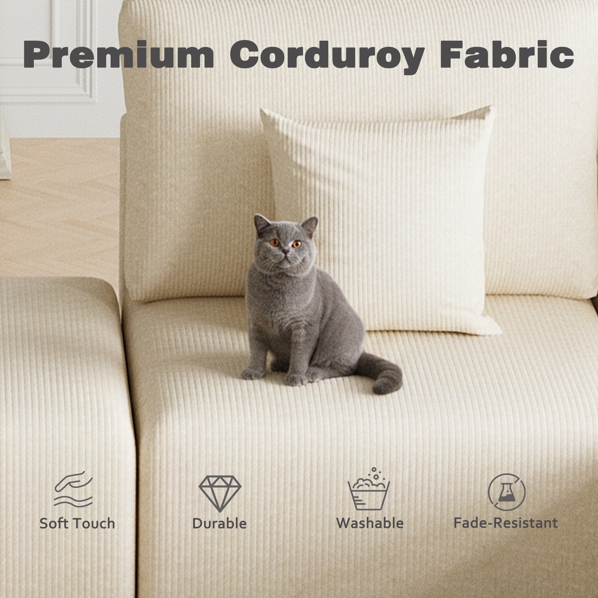 Advwin Luxury Oversized Minimalist Cloud Couch