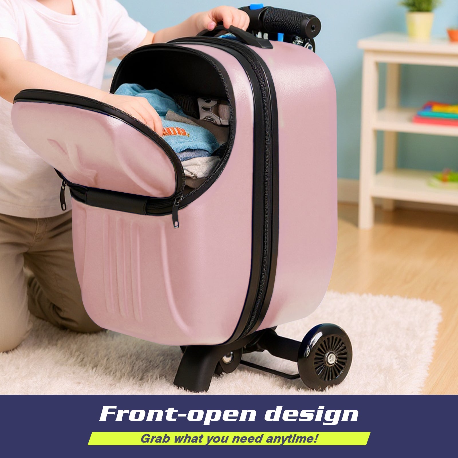 Advwin Top Opening Scooter Luggage for Kids