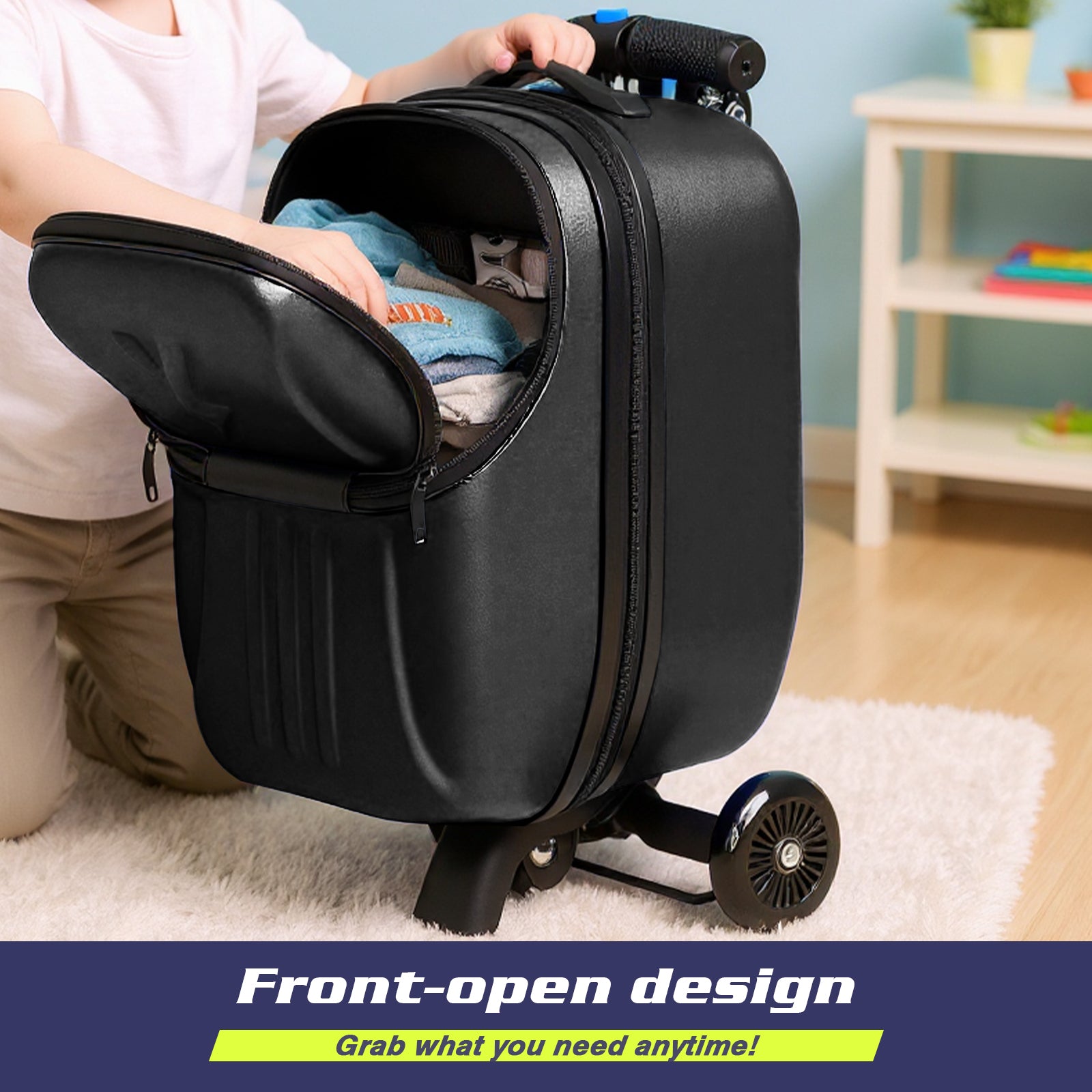 Advwin Top Opening Scooter Luggage for Kids