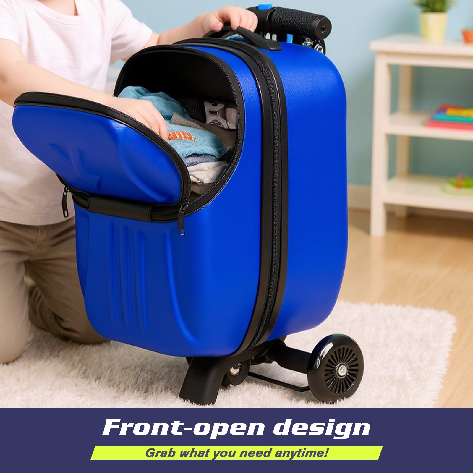 Advwin Top Opening Scooter Luggage for Kids