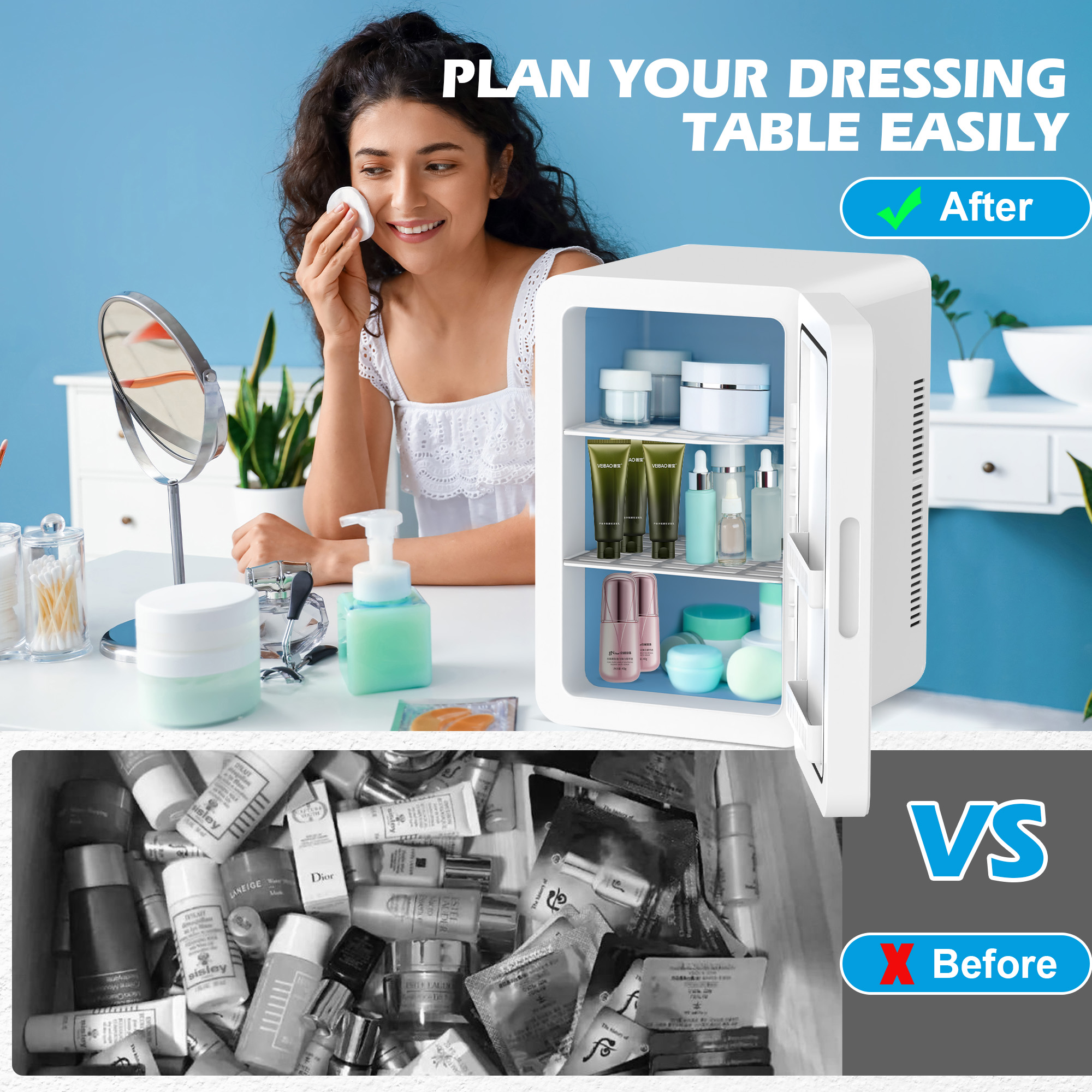 Advwin 22L Mini Fridge with Temperature Control