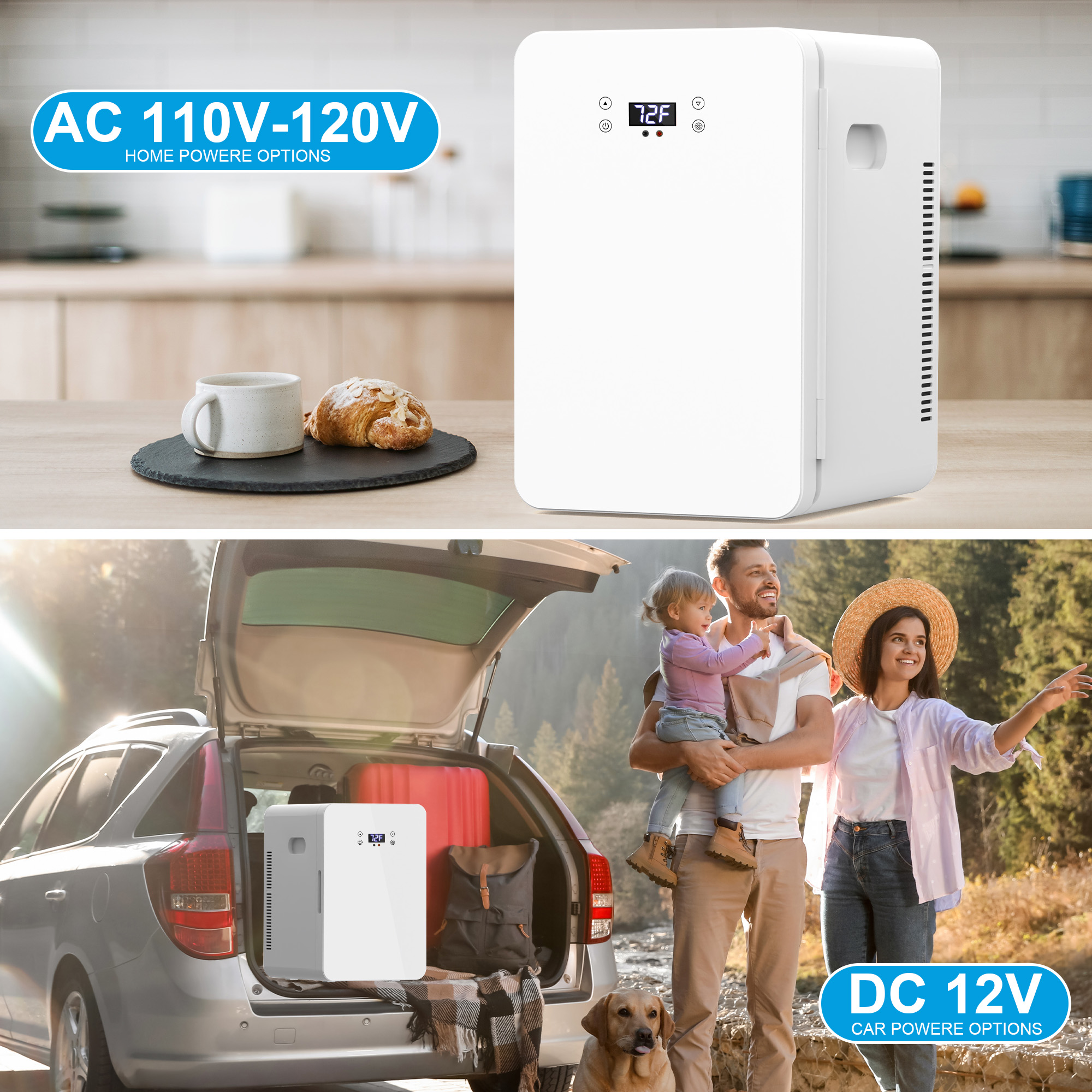Advwin 22L Mini Fridge with Temperature Control