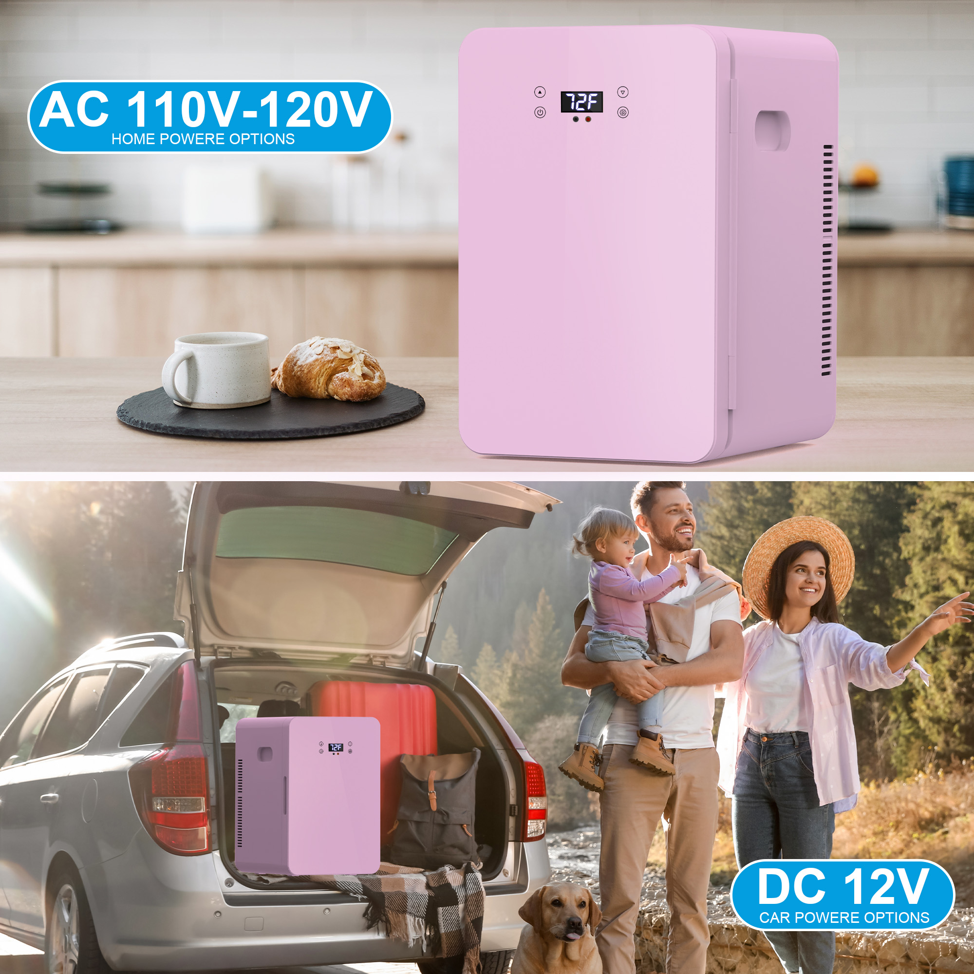 Advwin 22L Mini Fridge with Temperature Control