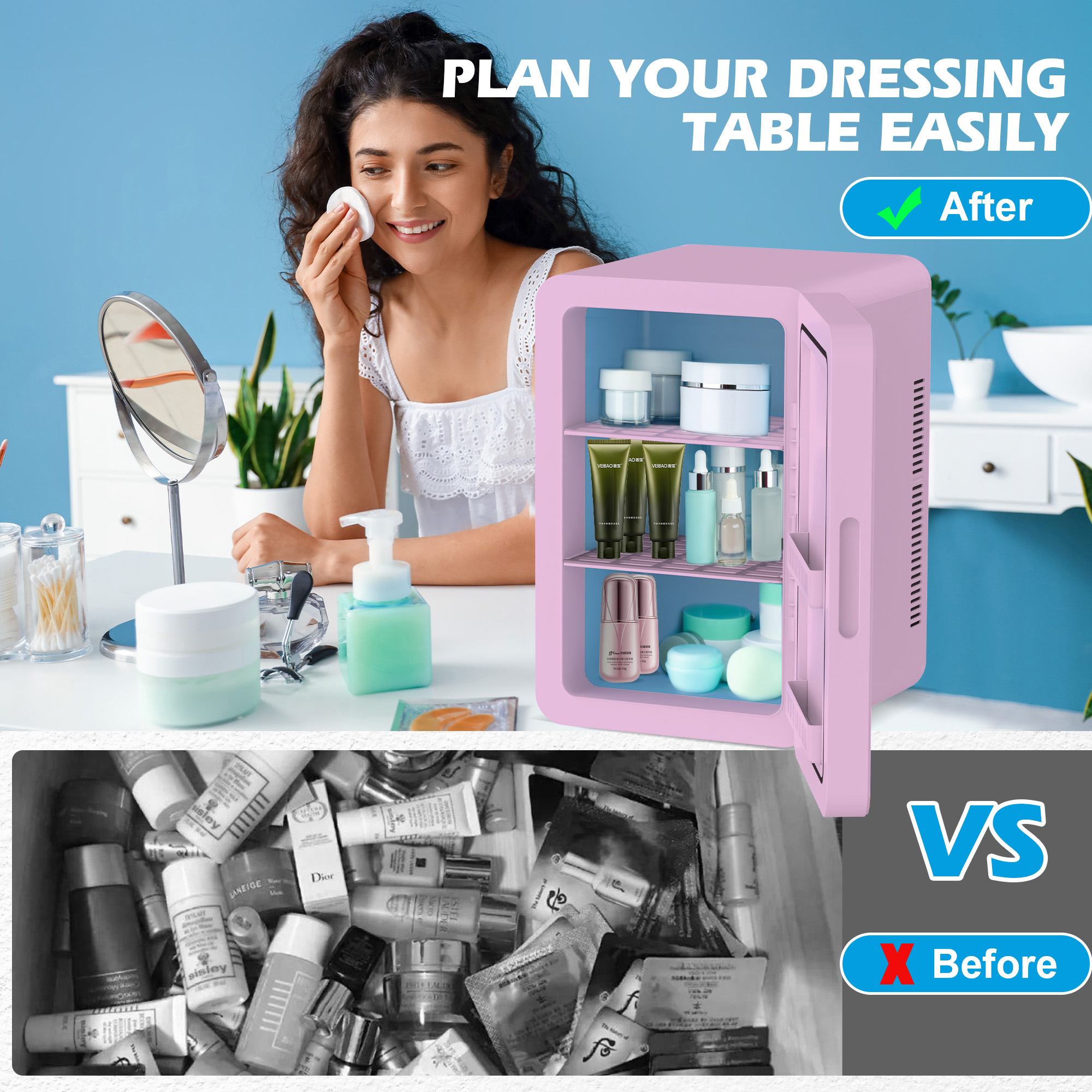 Advwin 22L Mini Fridge with Temperature Control