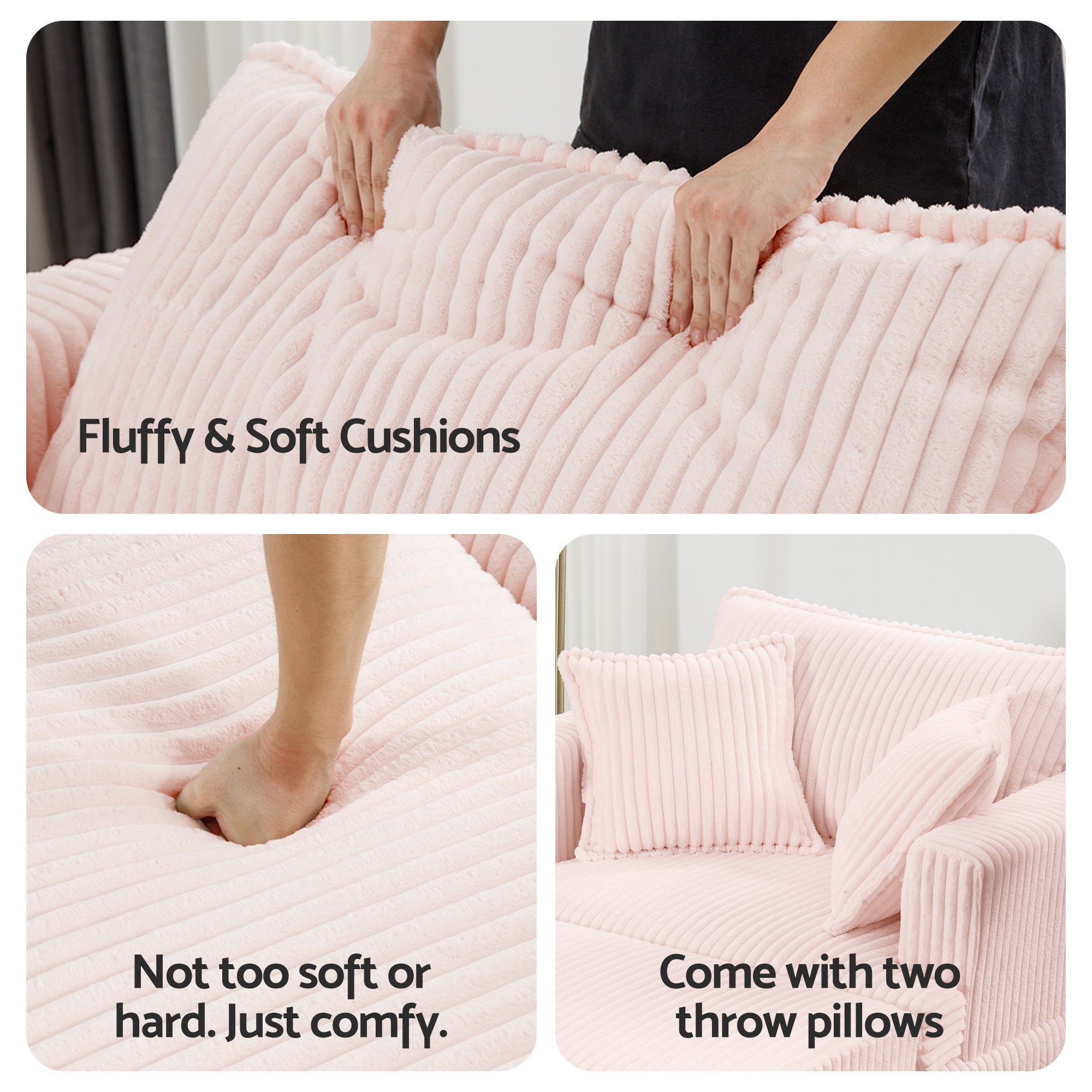 Advwin Single Sofa Oversized Chaise Lounge