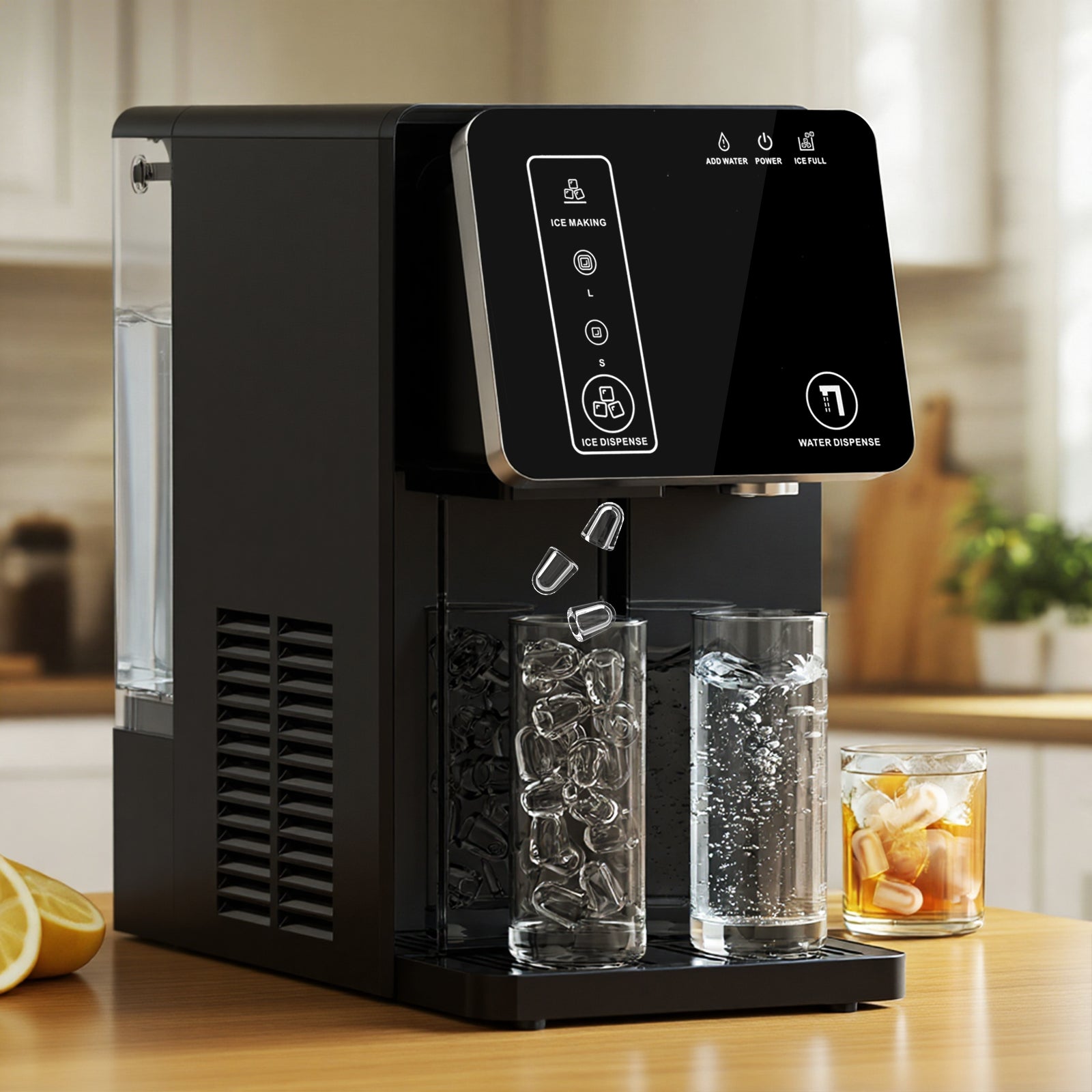 Advwin 2-in-1 Nugget Ice Maker w/ Water Dispenser