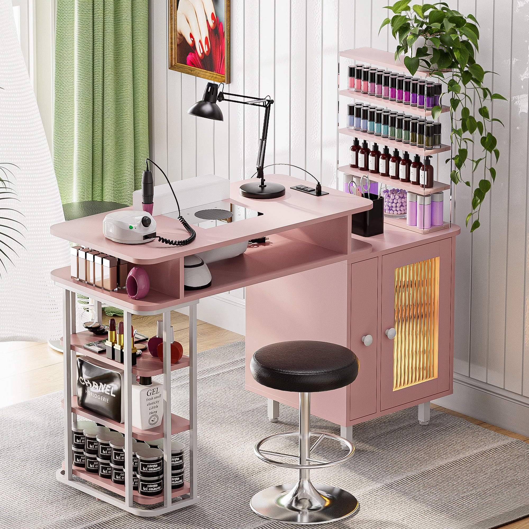 Advwin Manicure Table with LED Light