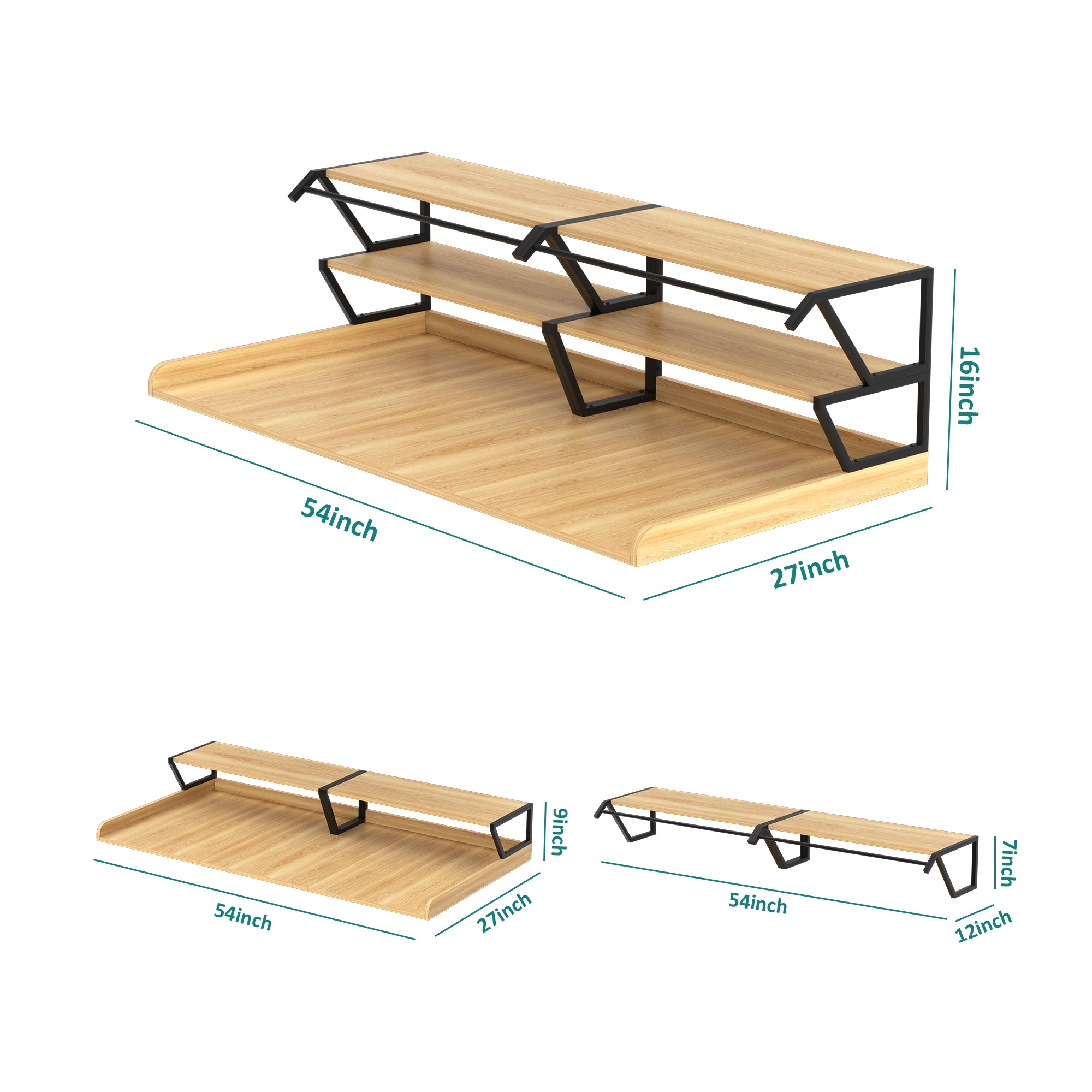 Advwin Washer Dryer Countertop with Hanging Rod