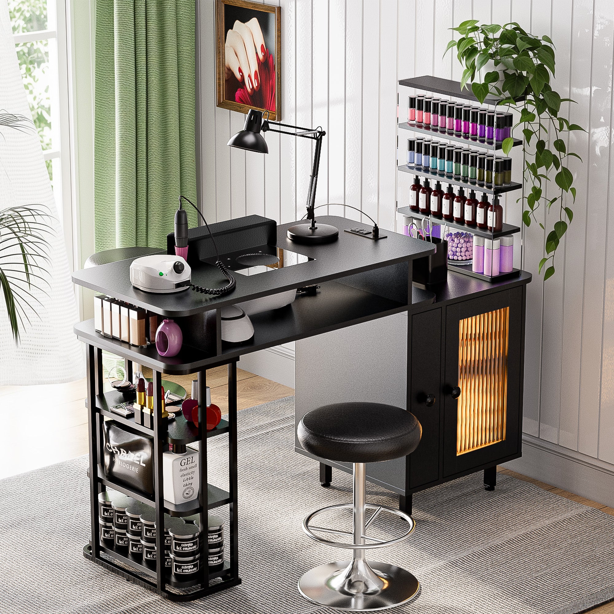 Advwin Manicure Table with LED Light