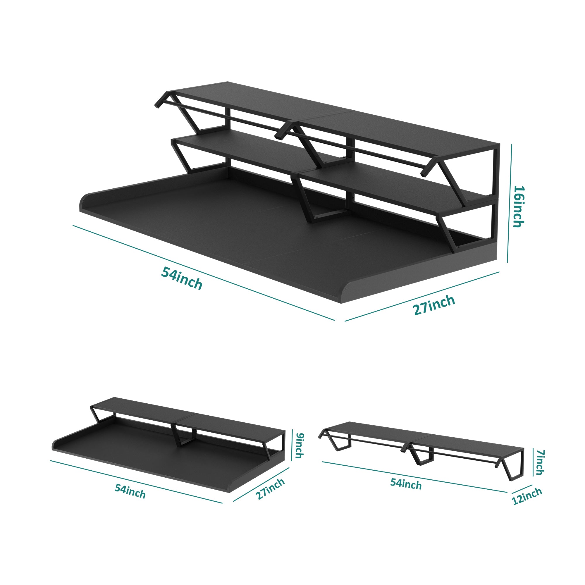Advwin Washer Dryer Countertop with Hanging Rod