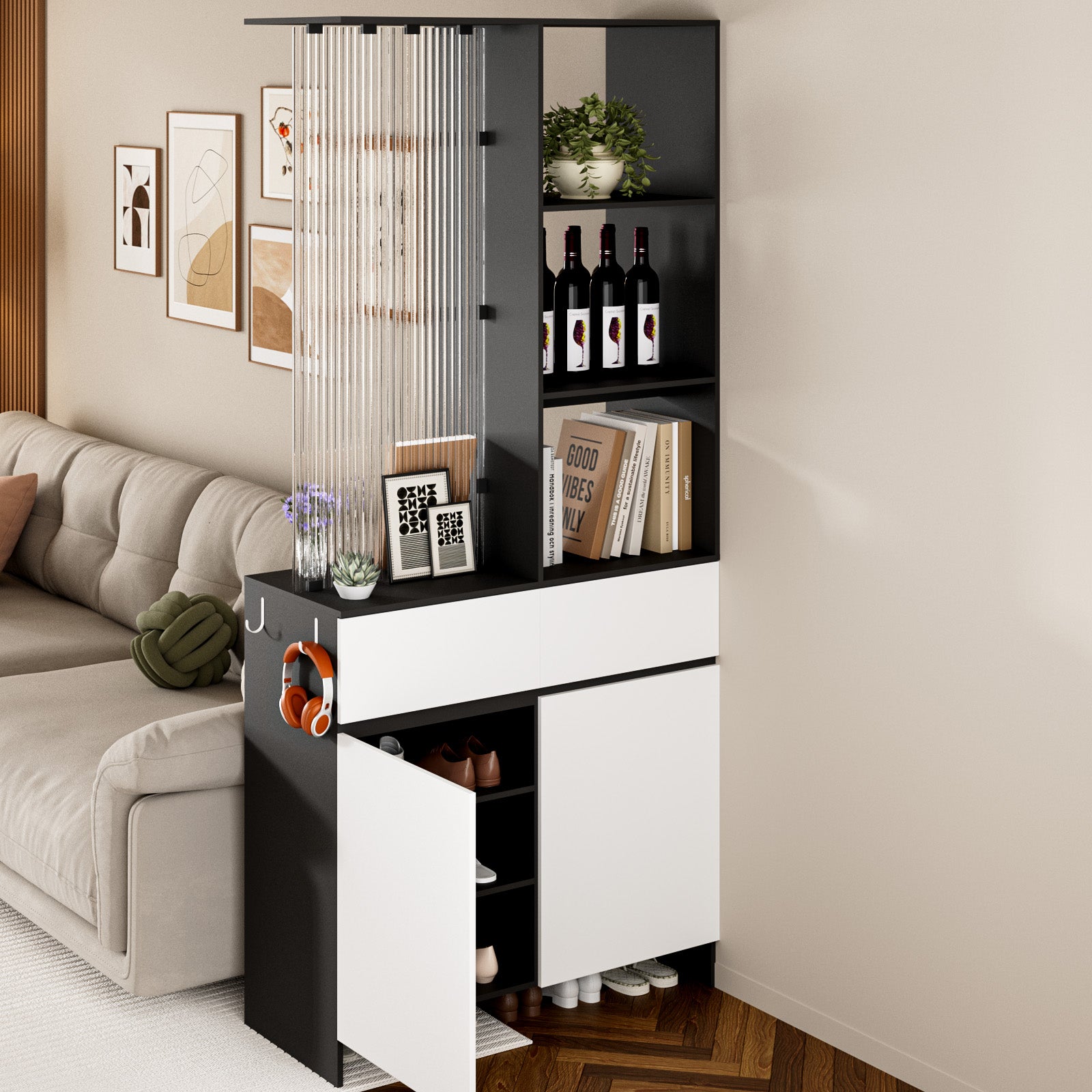 Advwin Modern Freestanding Room Divider