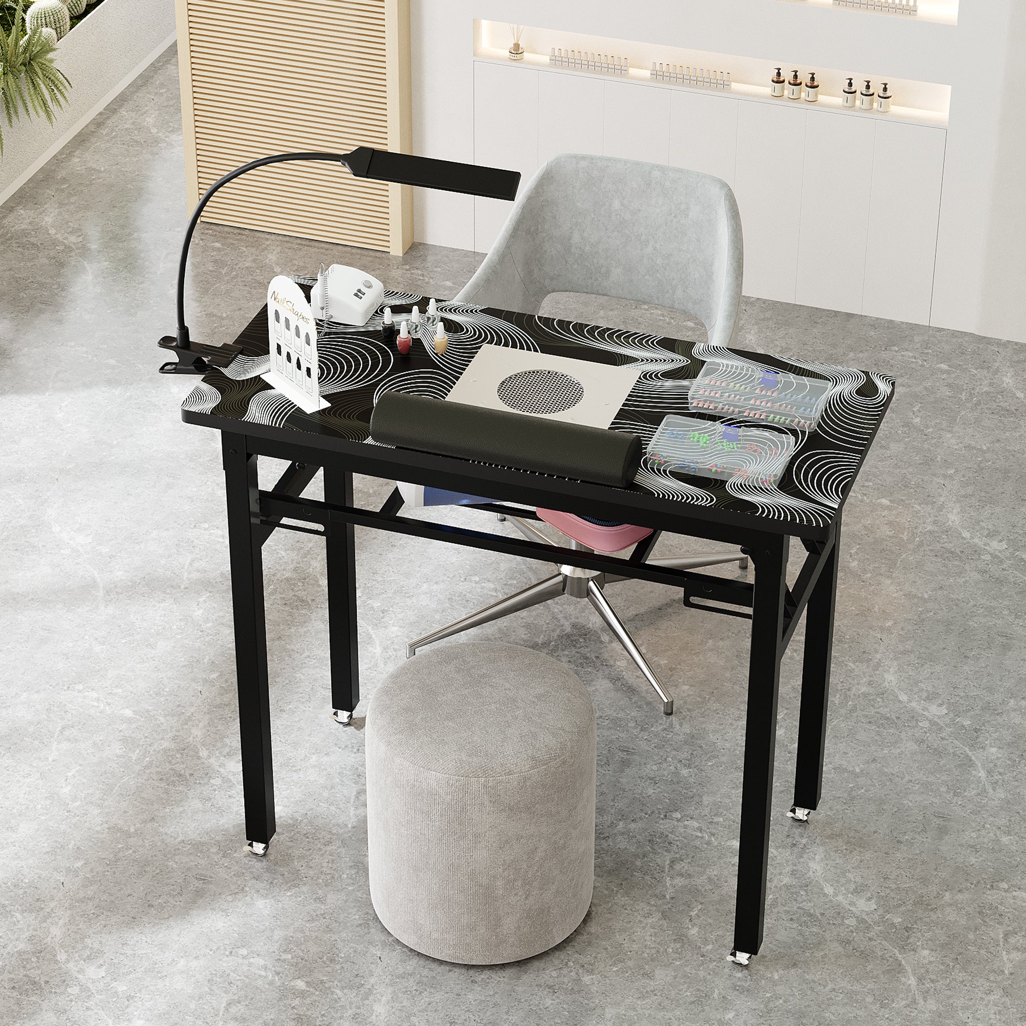 Advwin Nail Table w/ Dust Collector Portable
