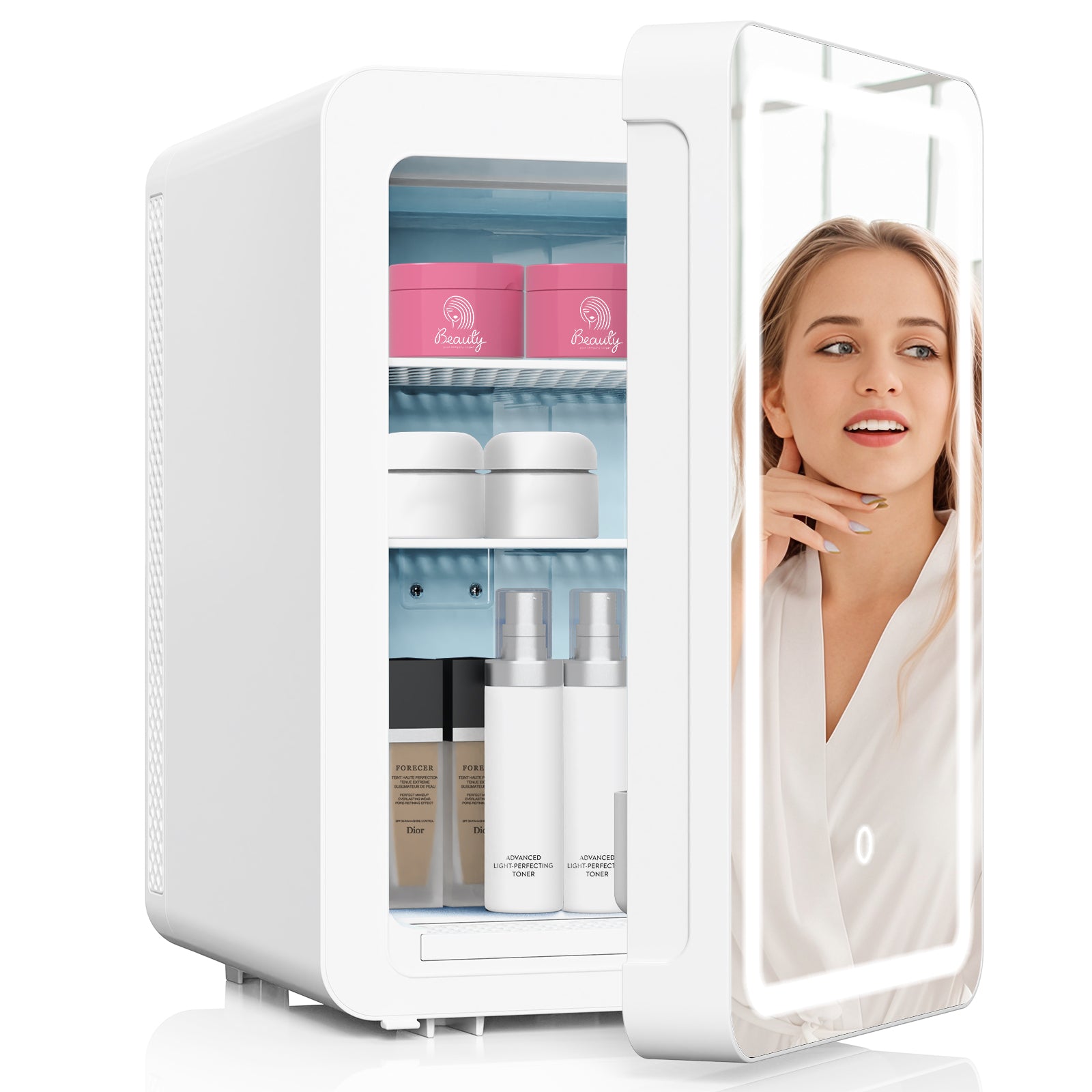 Advwin 20L Skincare Mini Fridge with Mirror