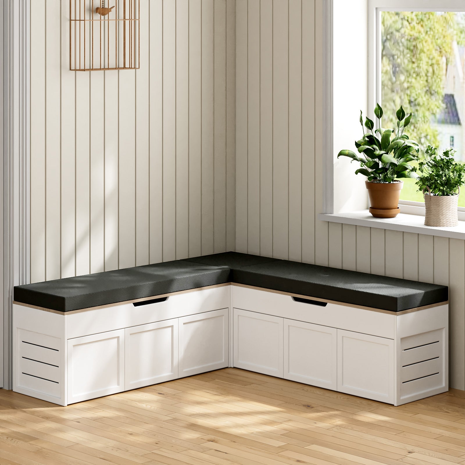 Advwin L-Shaped Corner Storage Bench (Pre-Order)