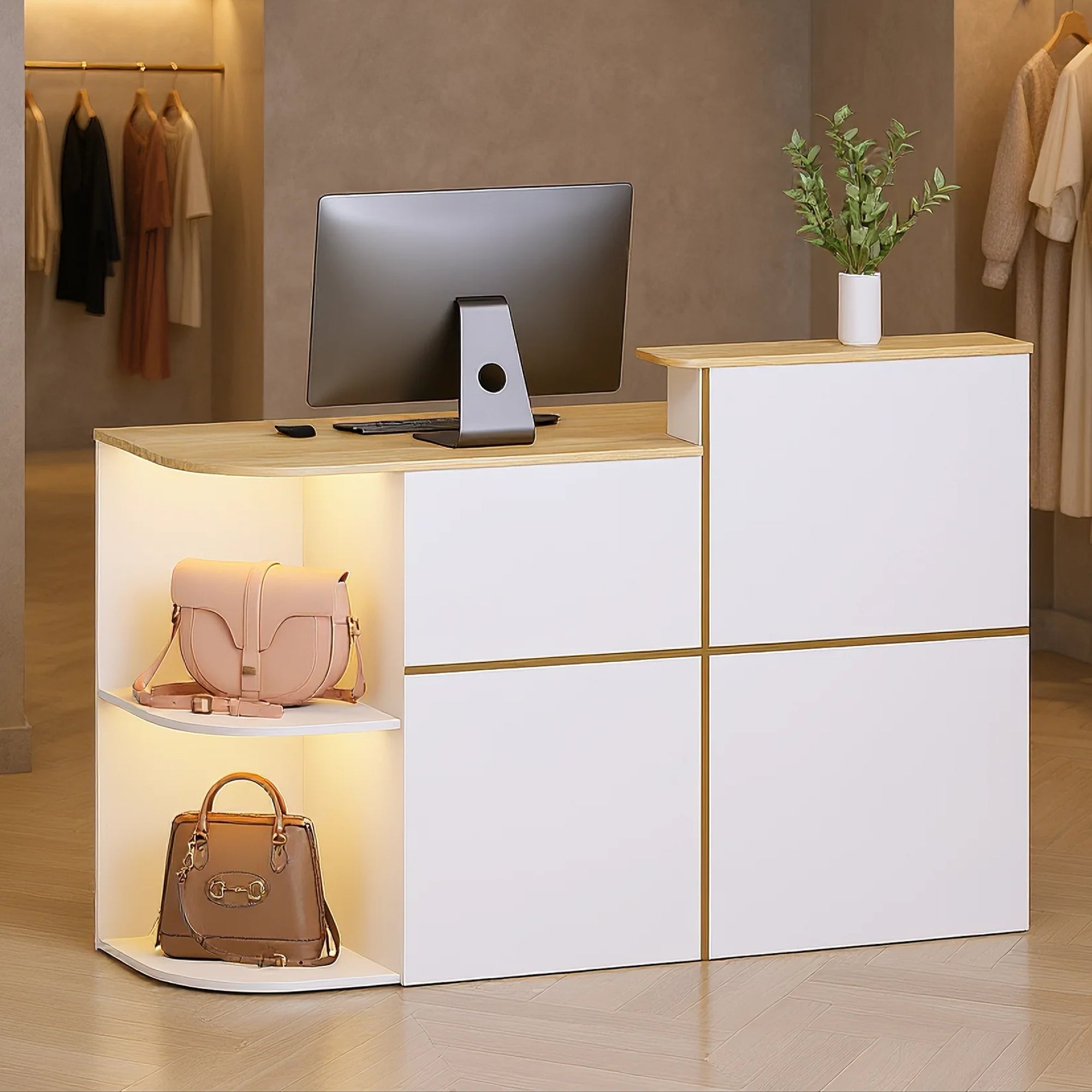 Advwin LED Reception Desk for Office