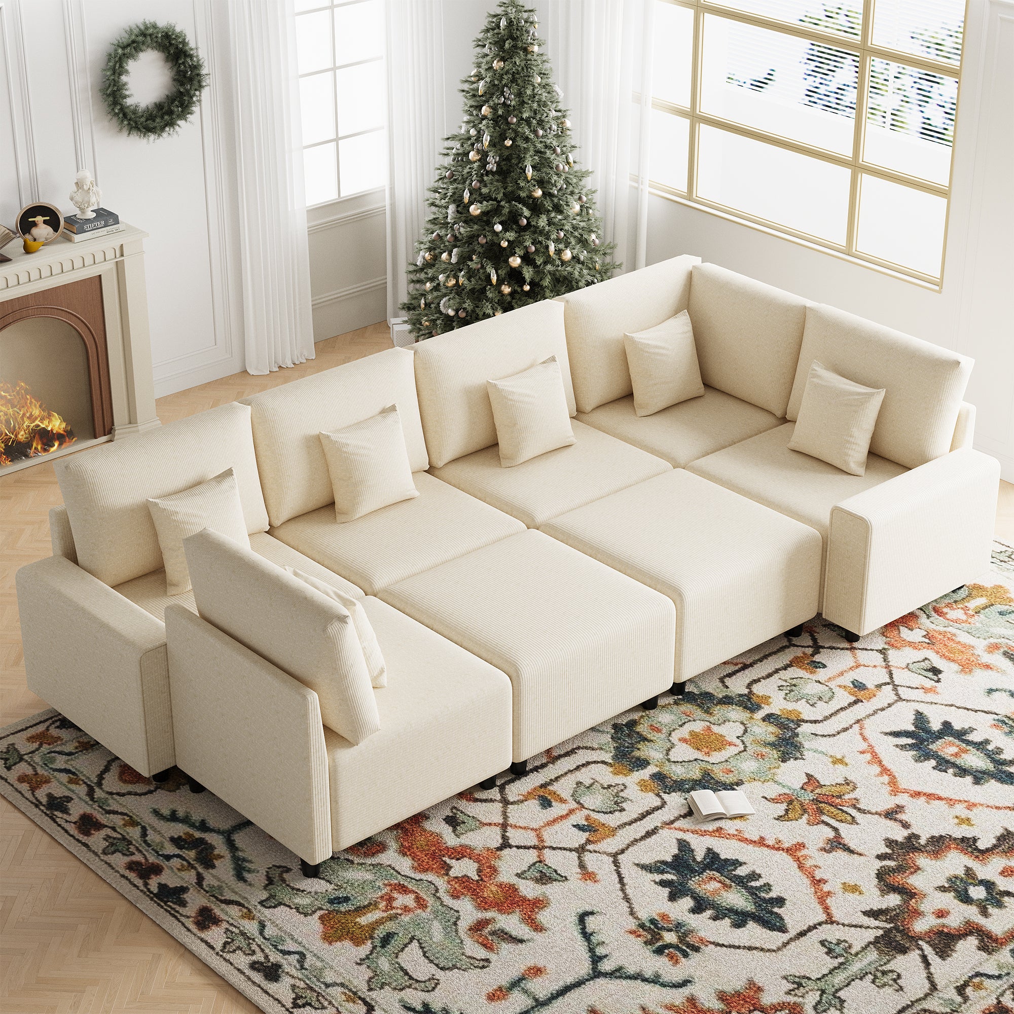 Advwin Luxury Oversized Minimalist Cloud Couch